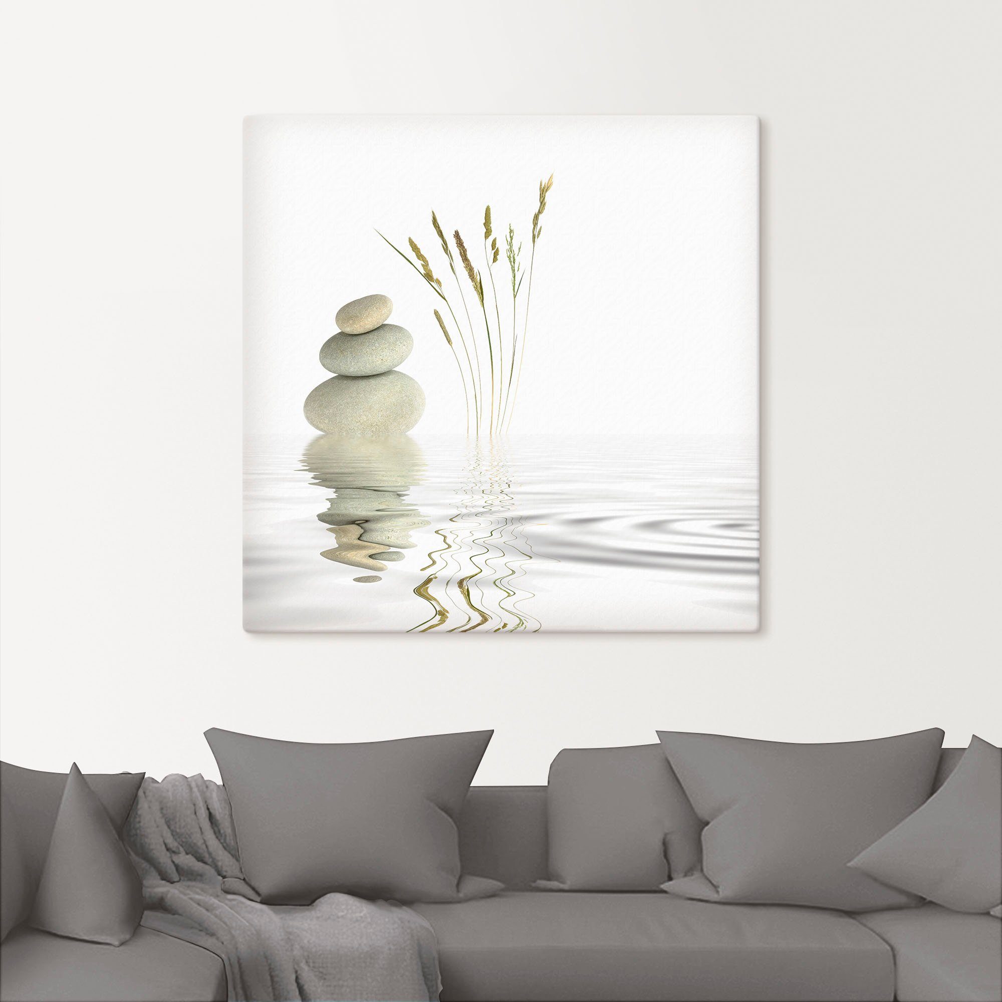 Artland Artprint Zen vrede als artprint van aluminium, artprint voor buiten, artprint op linnen, poster, muursticker