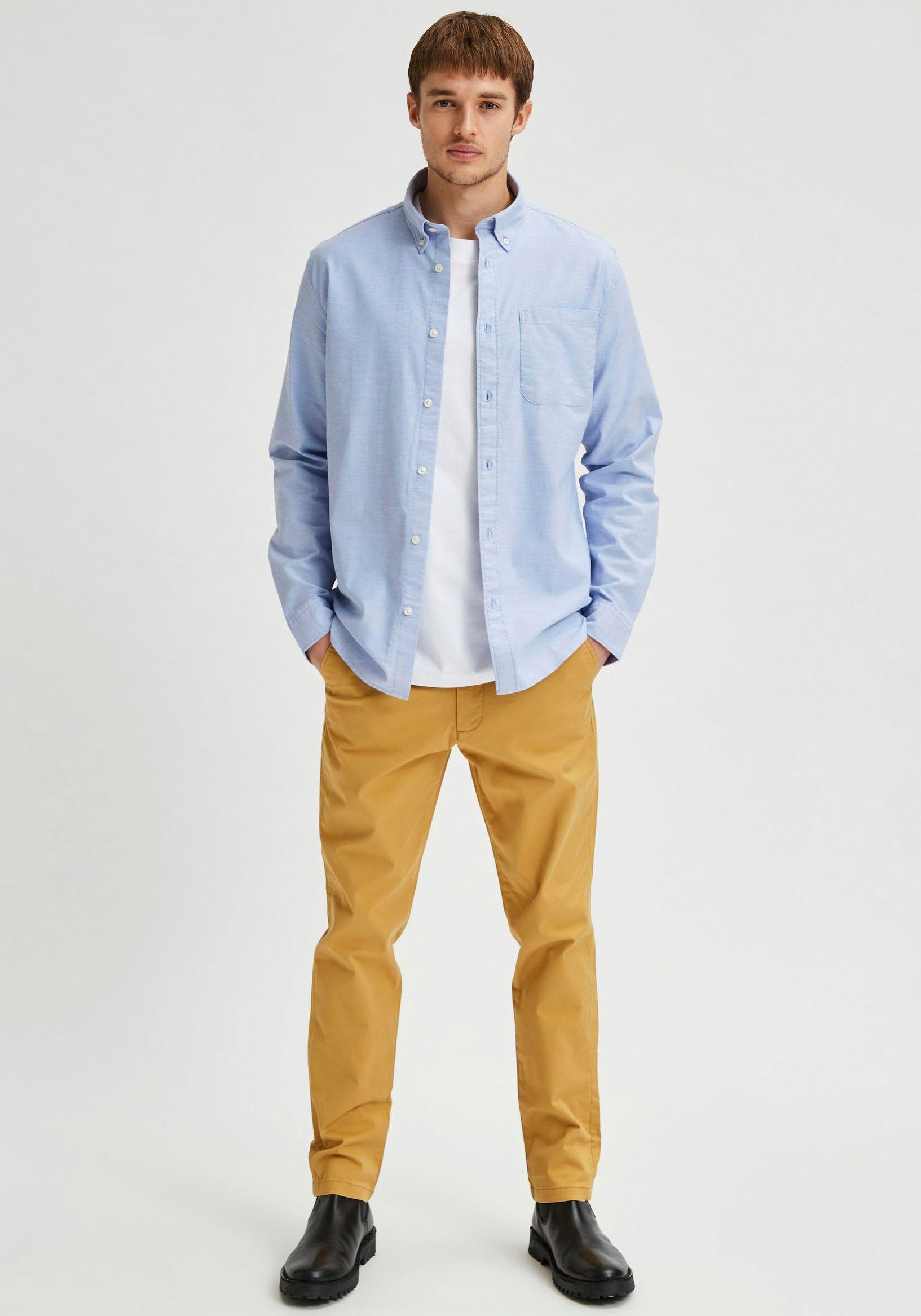 SELECTED HOMME Overhemd met lange mouwen SLHREGRICK-OX FLEX S