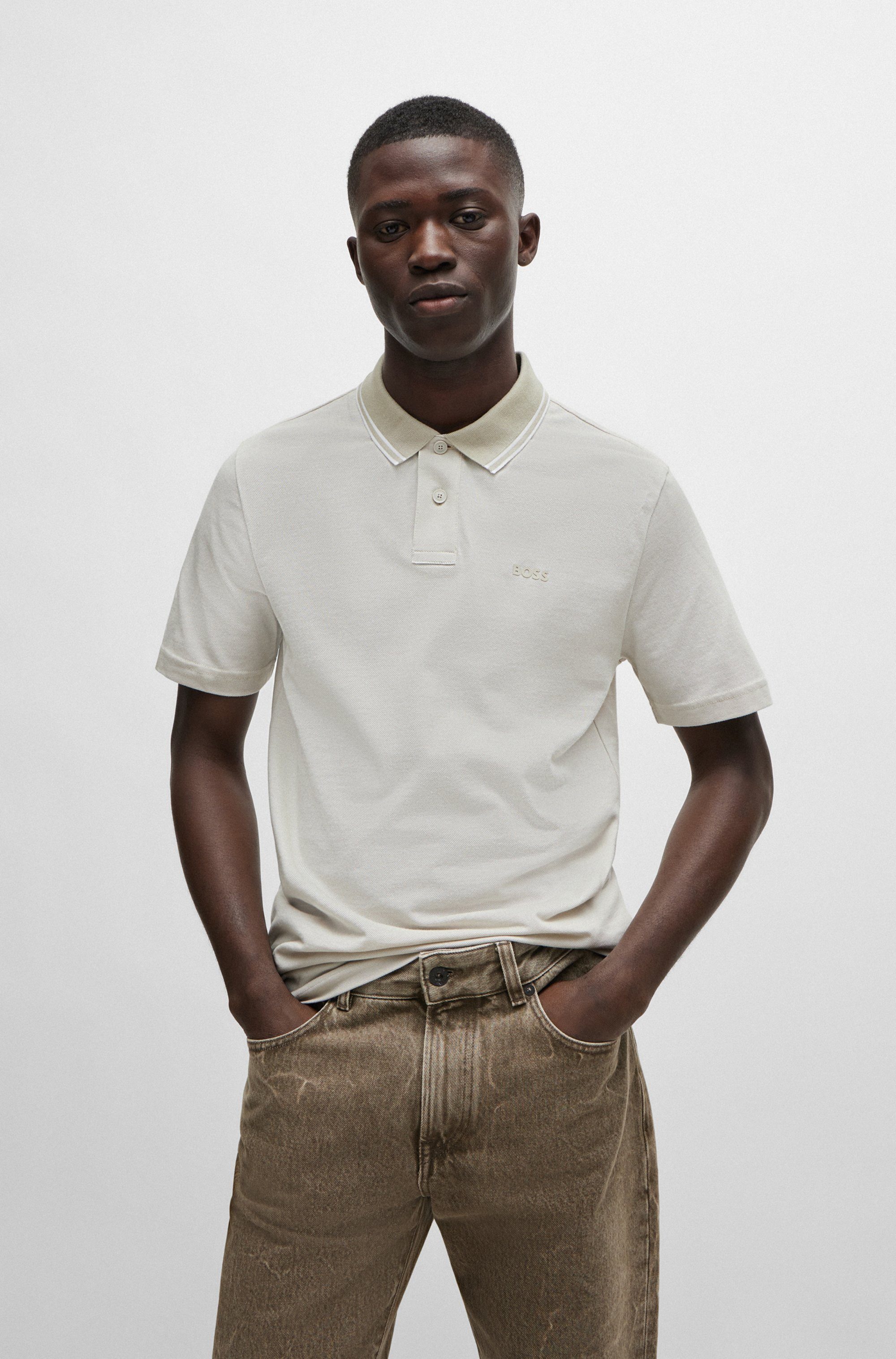 Boss Orange Poloshirt PeoxfordNew met een polokraag