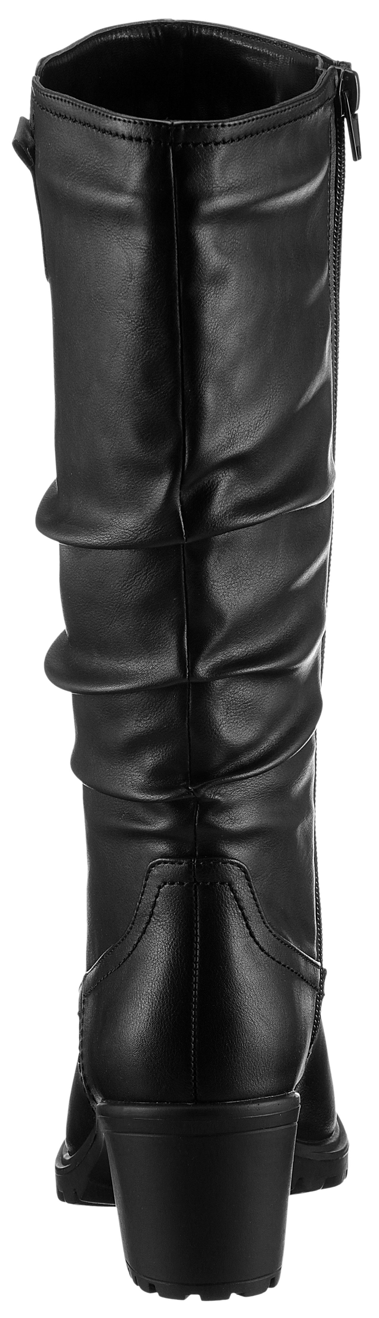 Aniston SHOES Laarzen met slouchy schacht met plooien - nieuwe collectie
