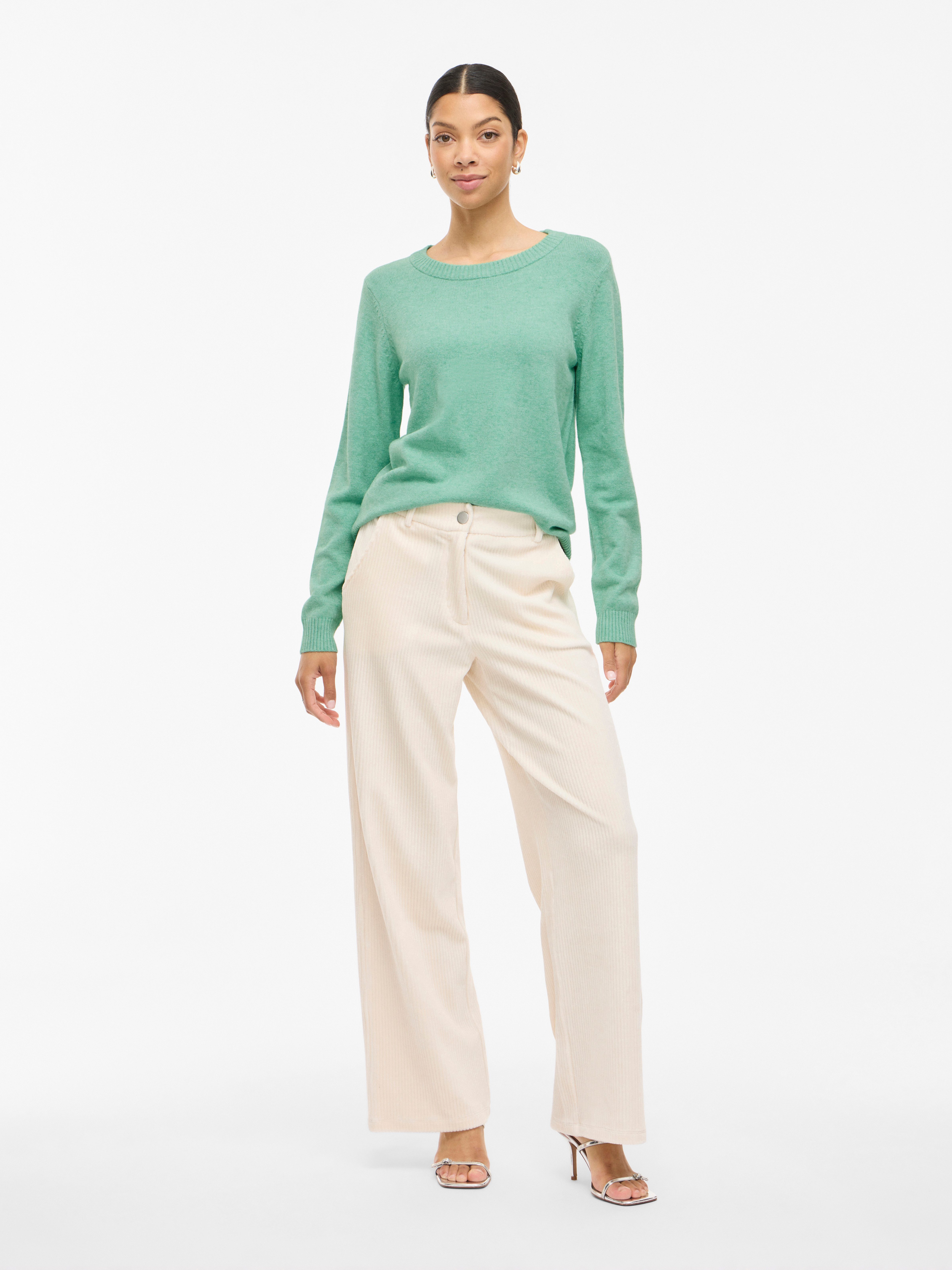 Vila Trui met ronde hals VIRIL O-NECK L/S KNIT TOP - NOOS