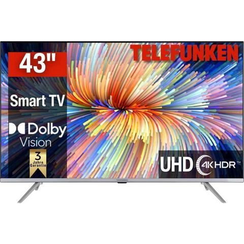 Telefunken Led-TV D43V850M5CWH, 108 cm-43 , 4K Ultra HD, Smart TV