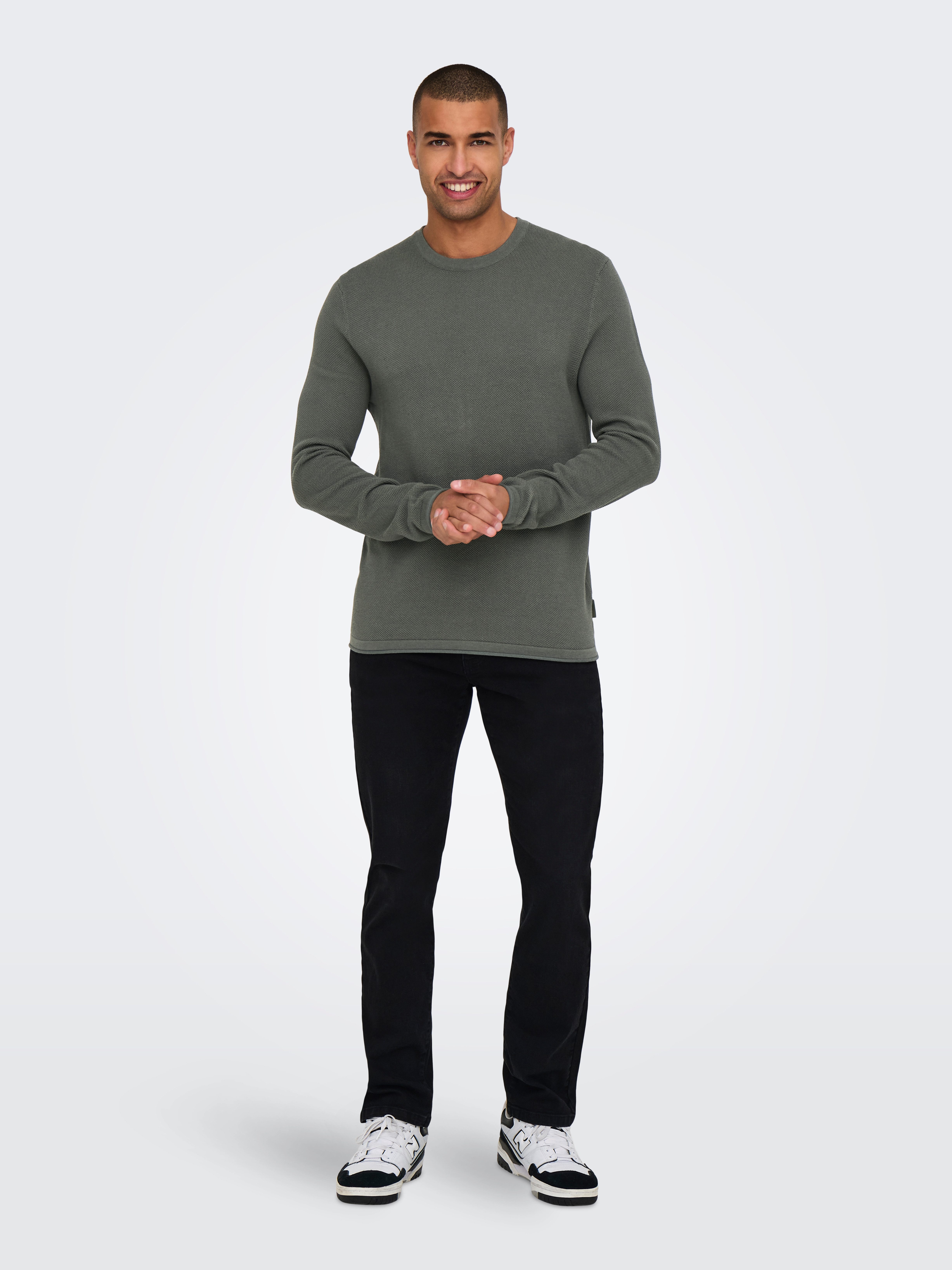 ONLY & SONS Gebreide trui ONSFELIX REG 12 CREW KNIT NOOS