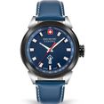 swiss military hanowa zwitsers horloge platoon night vision, smwgb2100170 blauw