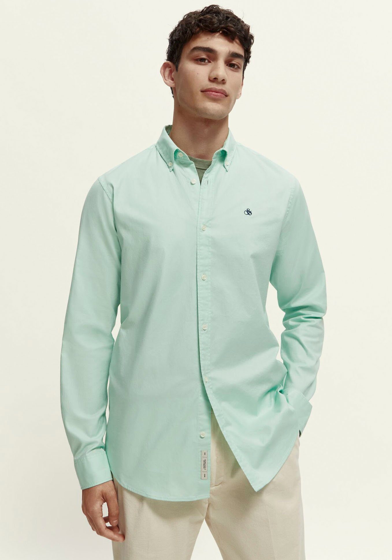 Scotch & Soda Overhemd met lange mouwen Essentials - Regular-Fit Organic Cotton Oxford Shirt