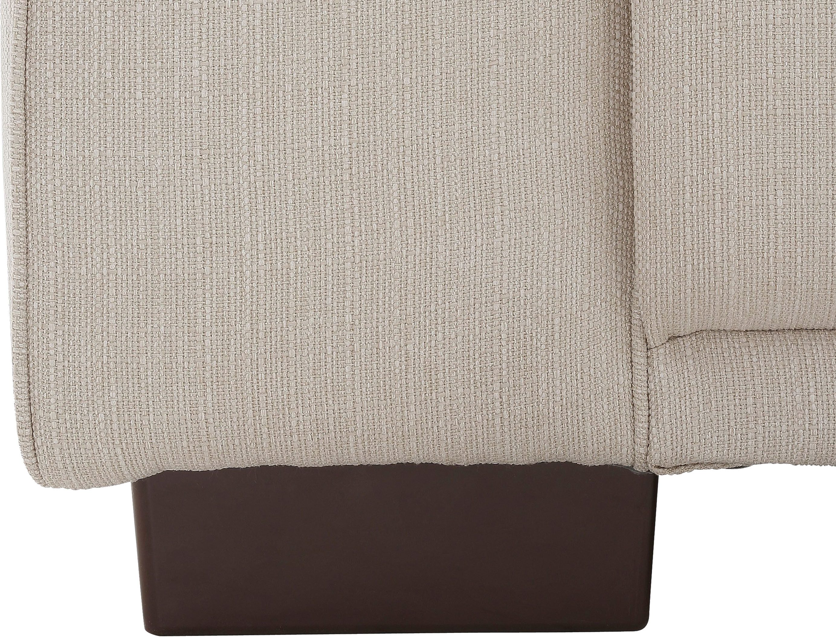 Home affaire Hoekbank BORNHOLM L-vorm met chaise longue, afmetingen B/D/H: 234/162/85 cm Recamiere links of rechts bestelbaar, golfvering, inclusief 2 kussens