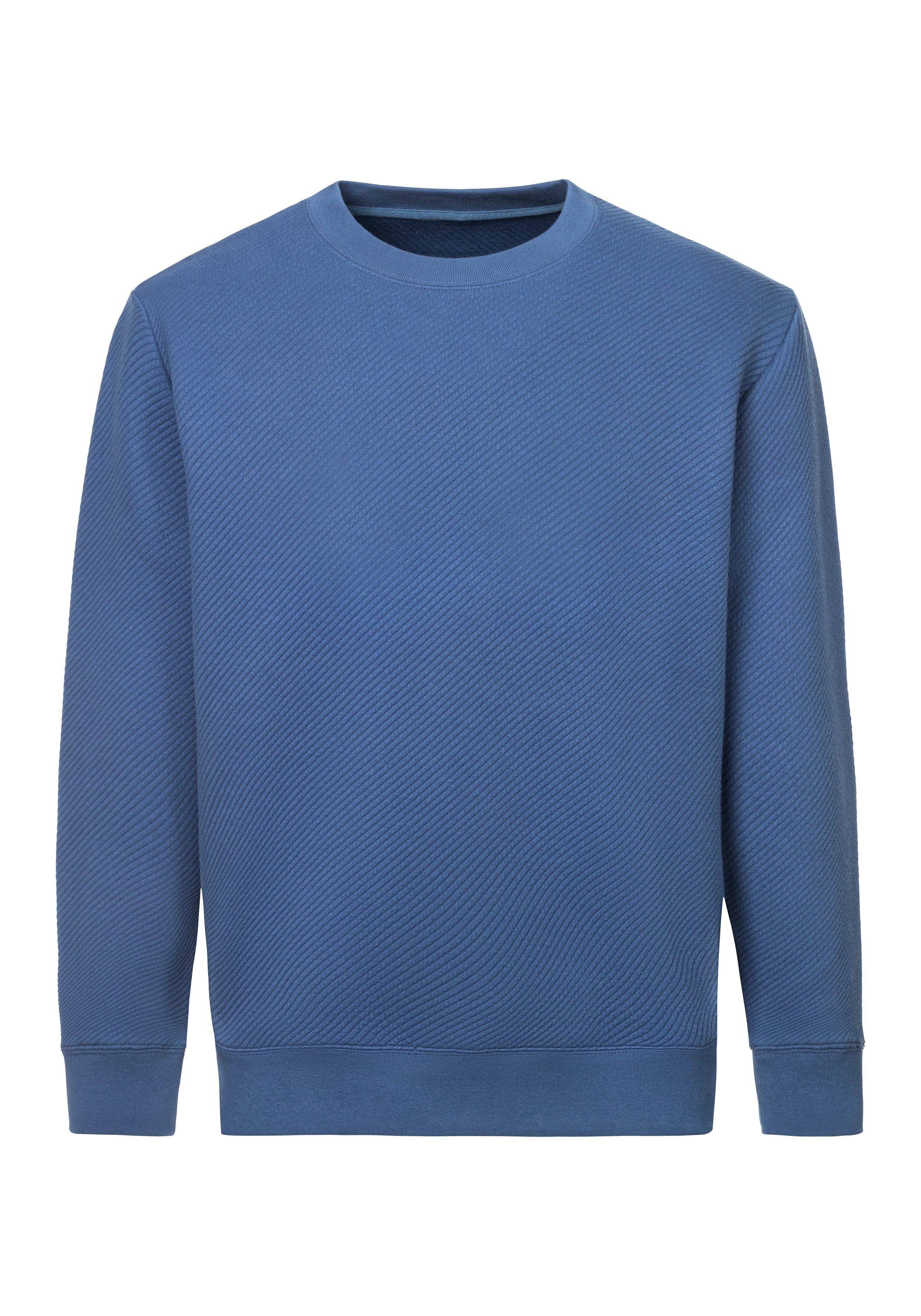 John Devin Sweatshirt Lange mouwen, sweatshirt met structuur, ronde hals, katoenmix