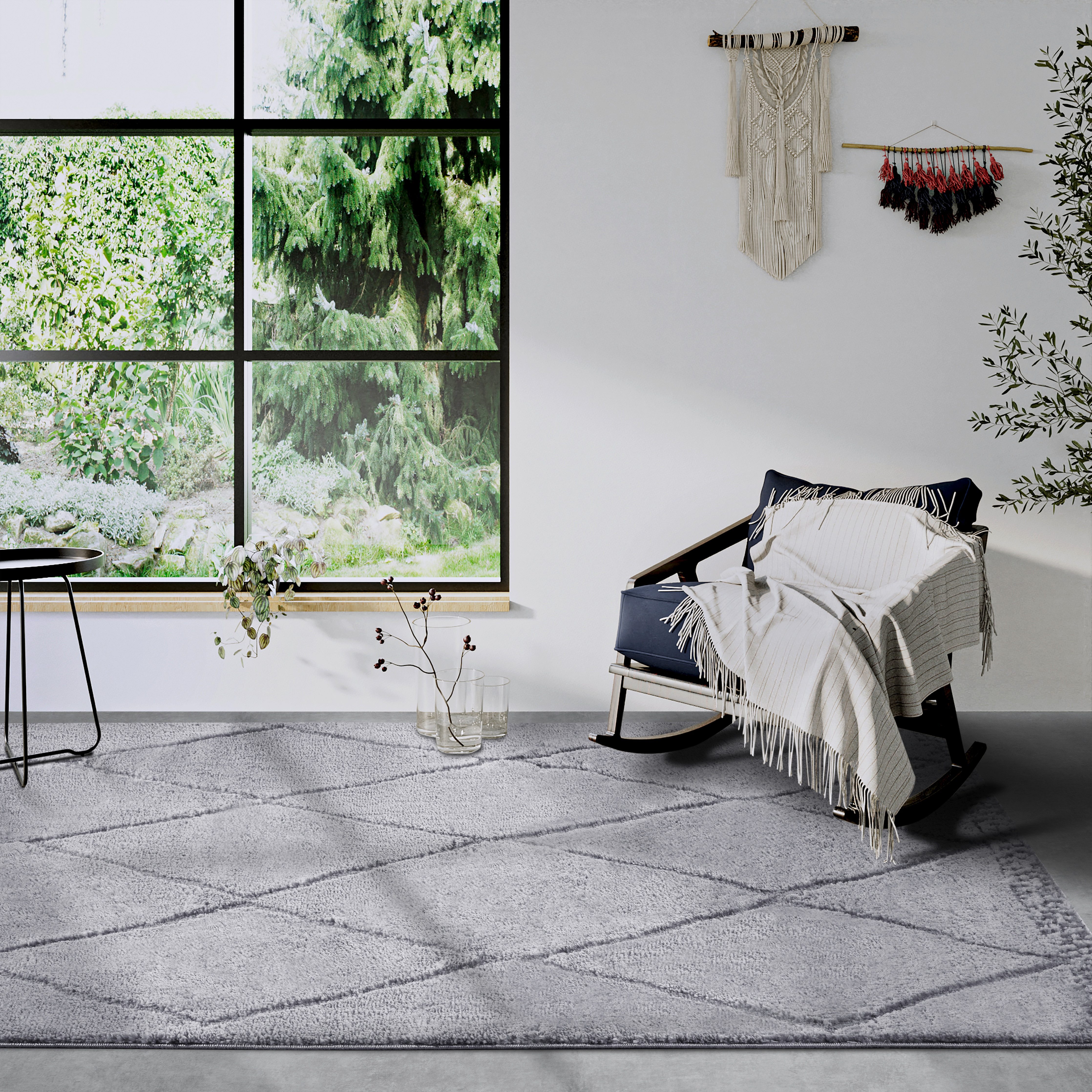 ELLE DECORATION Design-vloerkleed Perrotin Loper, shaggy, pluizig, zacht, hoogpolig, modern, hoog-laag effect