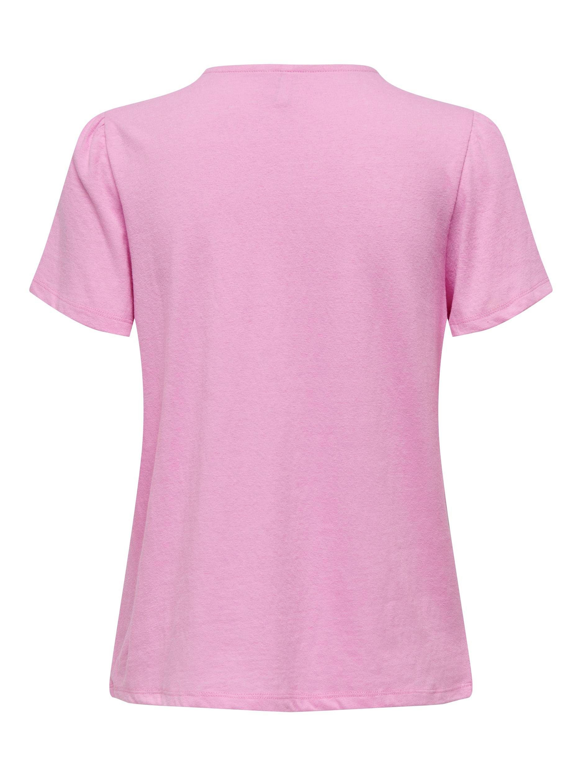 Only Shirt met V-hals ONLBENITA S/S V-NECK TOP JRS