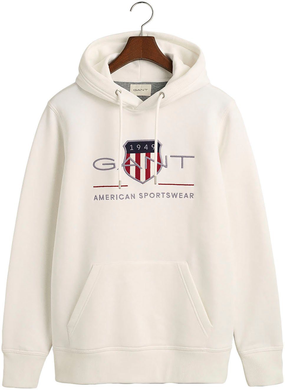 Gant Hoodie REG ARCHIVE SHIELD HOODIE met modieuze logo-borduursel op de borst