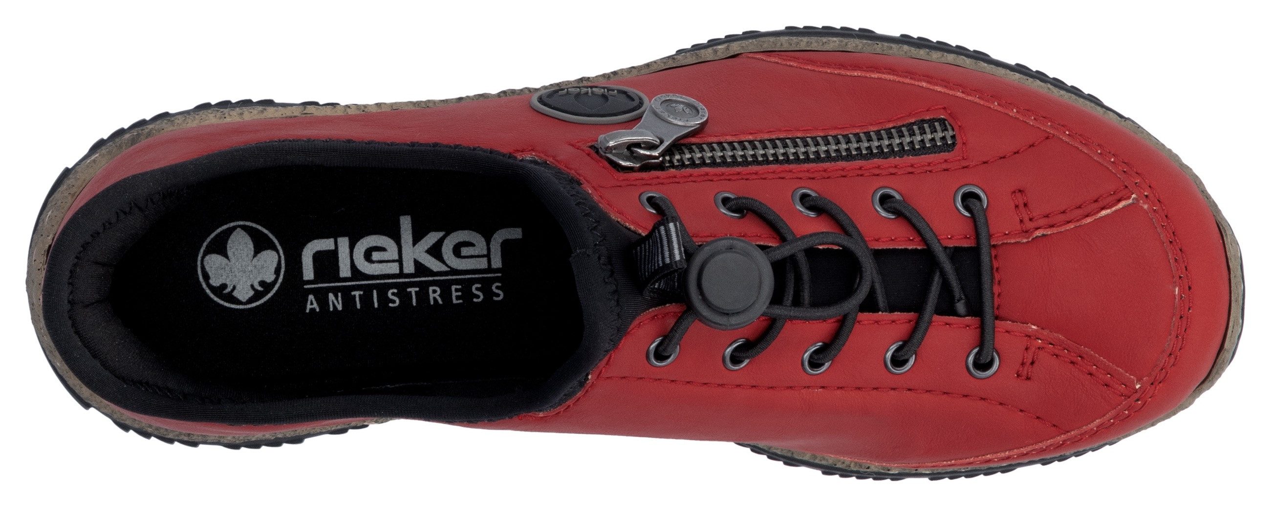 Rieker Slip-on sneakers Ready2GO , instapschoen, vrijetijdsschoen, lage schoen met memosoft-uitrusting