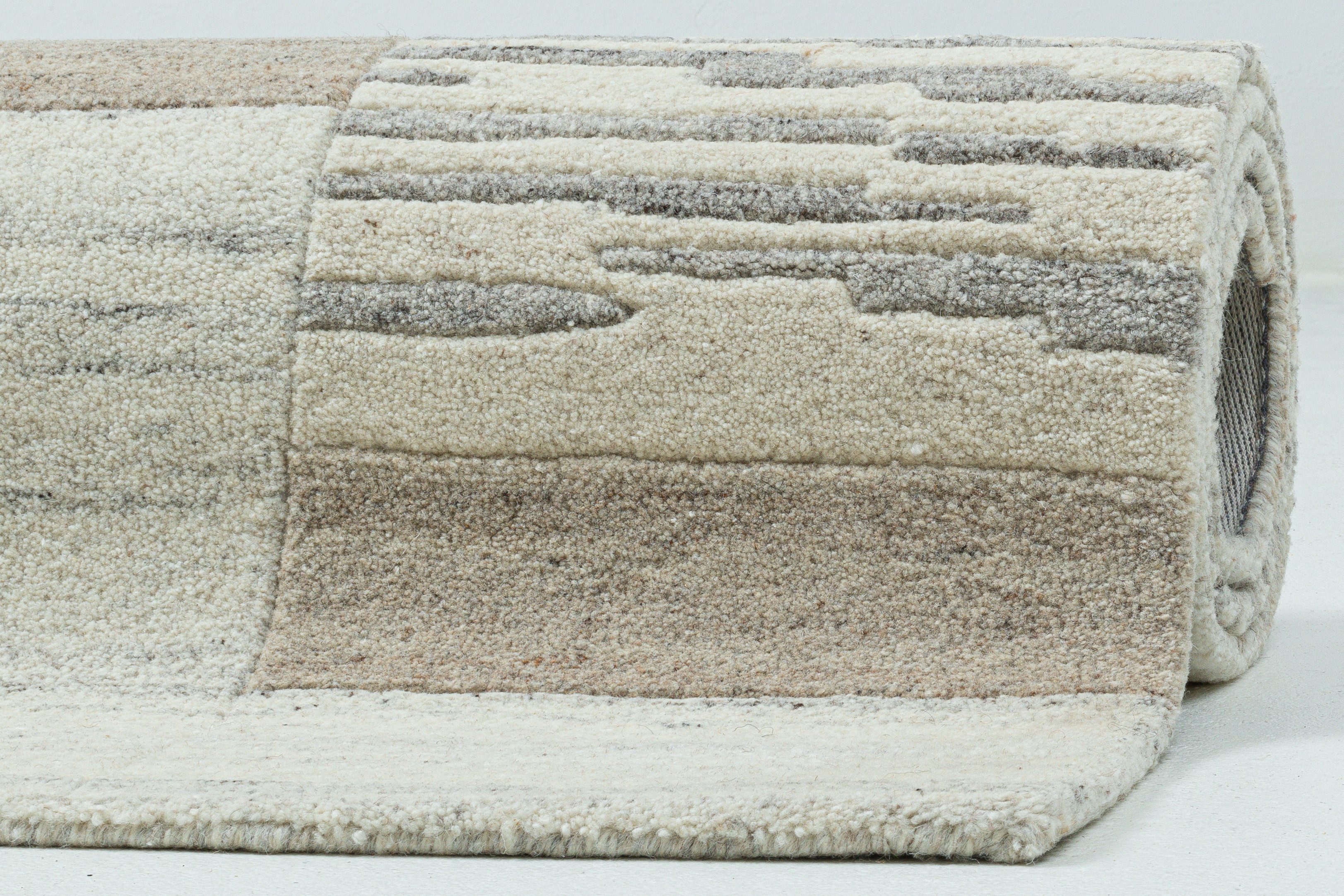 THEKO Set slaapkamerkleedjes Royal Naturel 5040 Bedmat, loper-set, 100% wol, handgetuft
