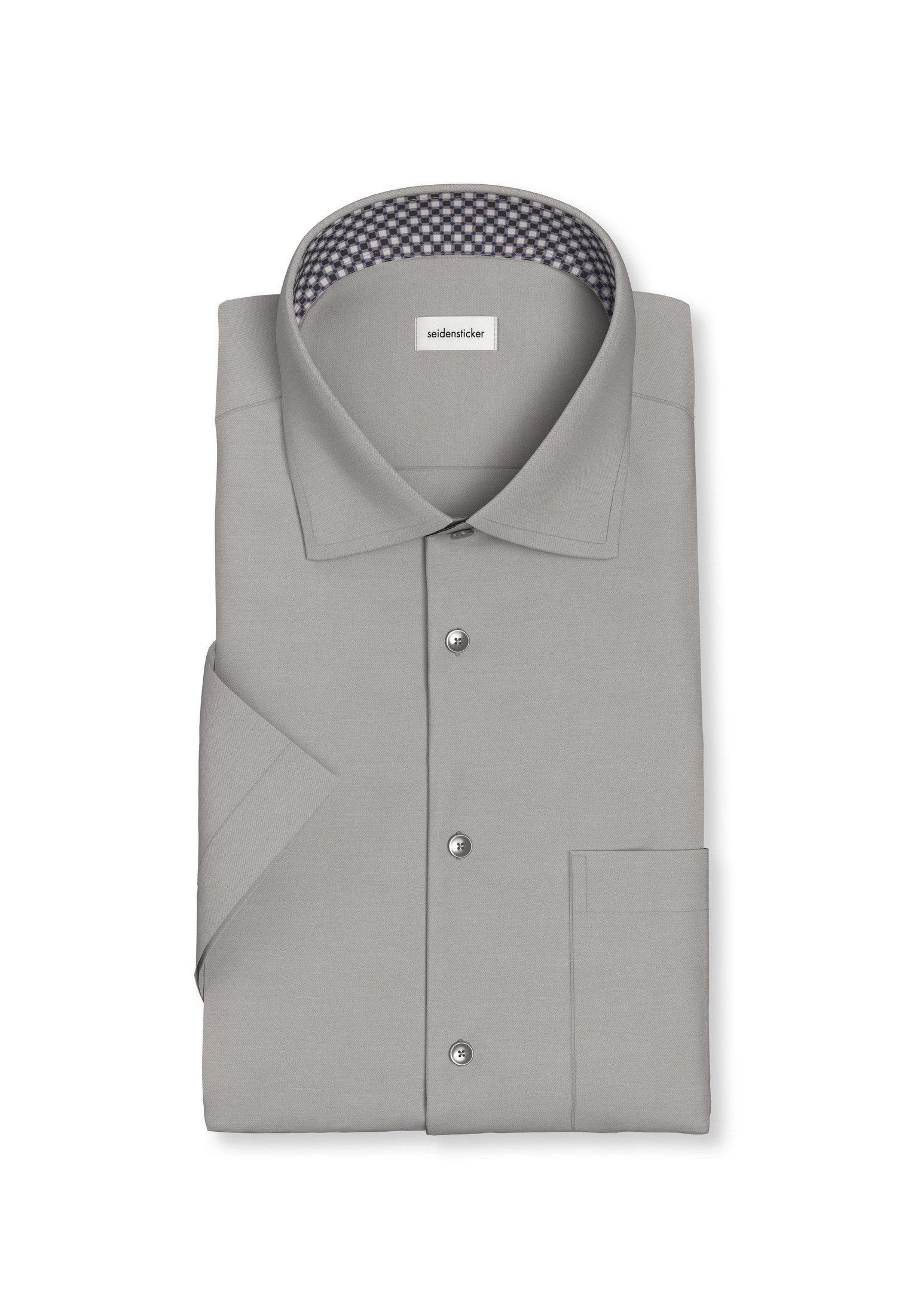 seidensticker Businessoverhemd Regular 1/2 Kent kraag effen
