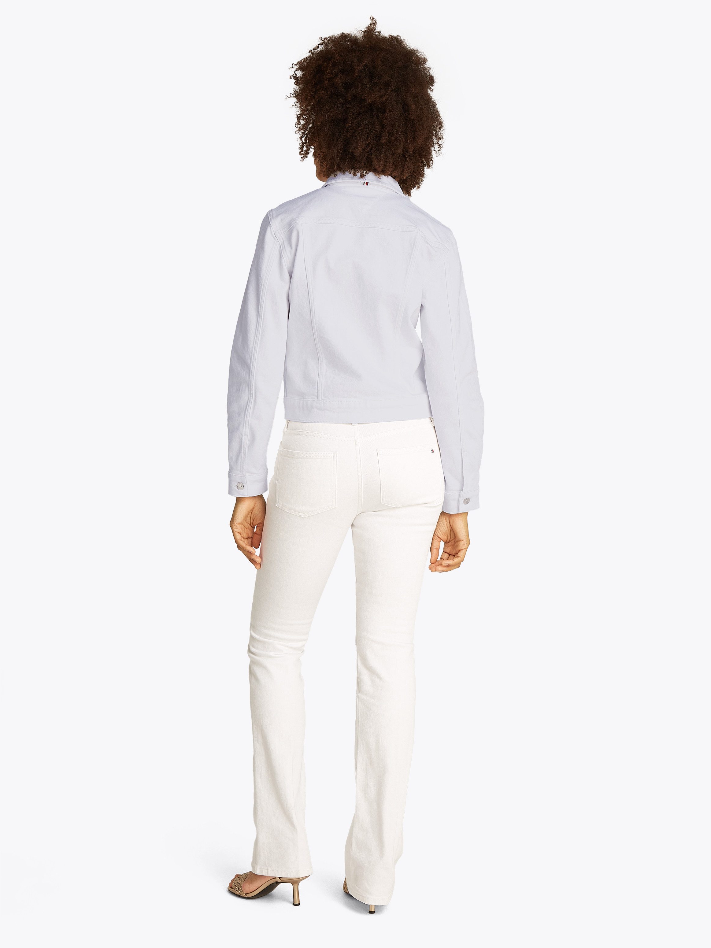 Tommy Hilfiger Jeansjack DNM SLIM JACKET WHITE met veelzijdig ontwerp
