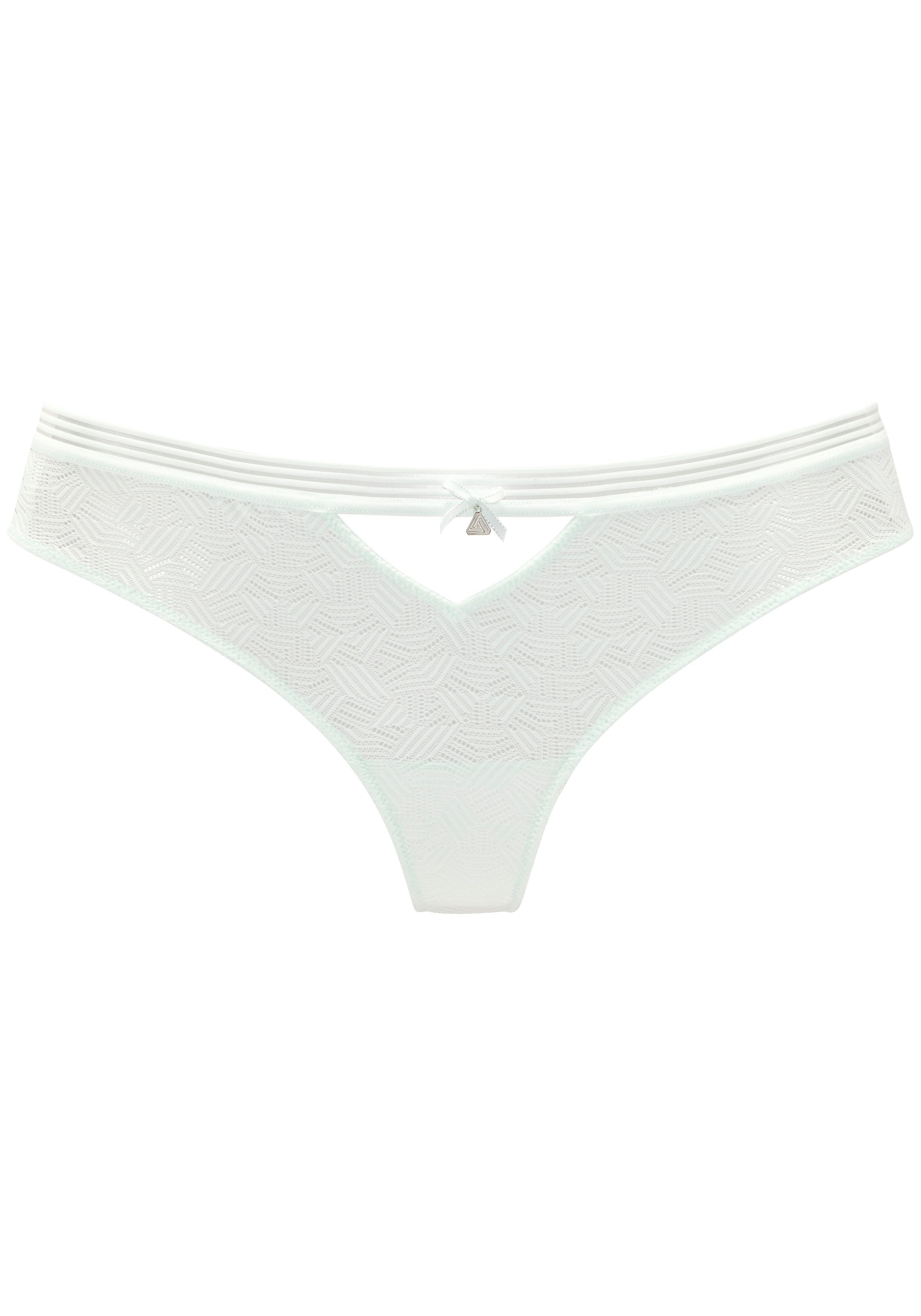 s.Oliver RED LABEL Beachwear String LOUANNE van extraflatt kant met modieuze band