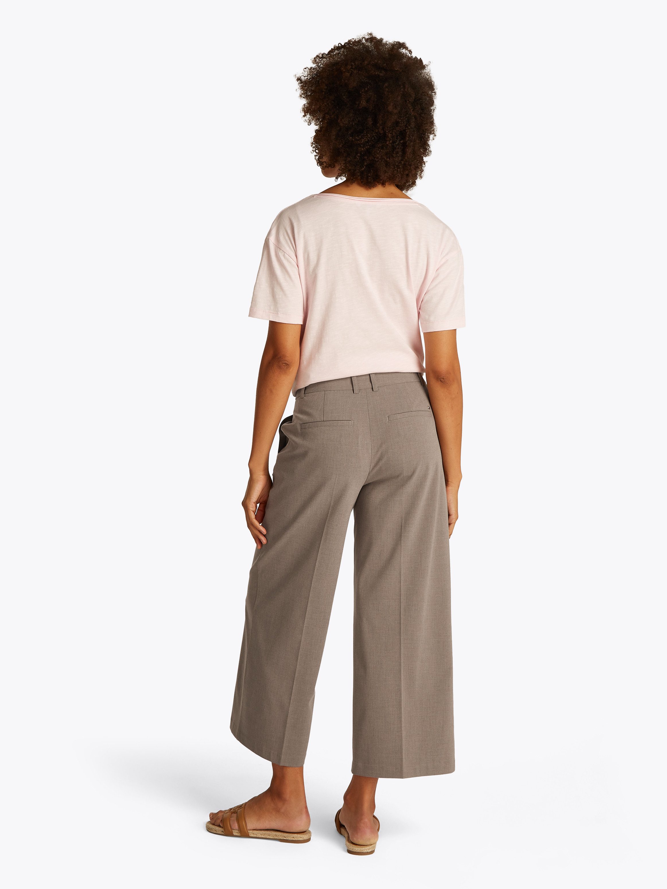 Tommy Hilfiger Geweven broek Low Normal Waist Bi-Stretch Riemlus, elastisch, onderhoudsvriendelijk kreukvrij, business casual