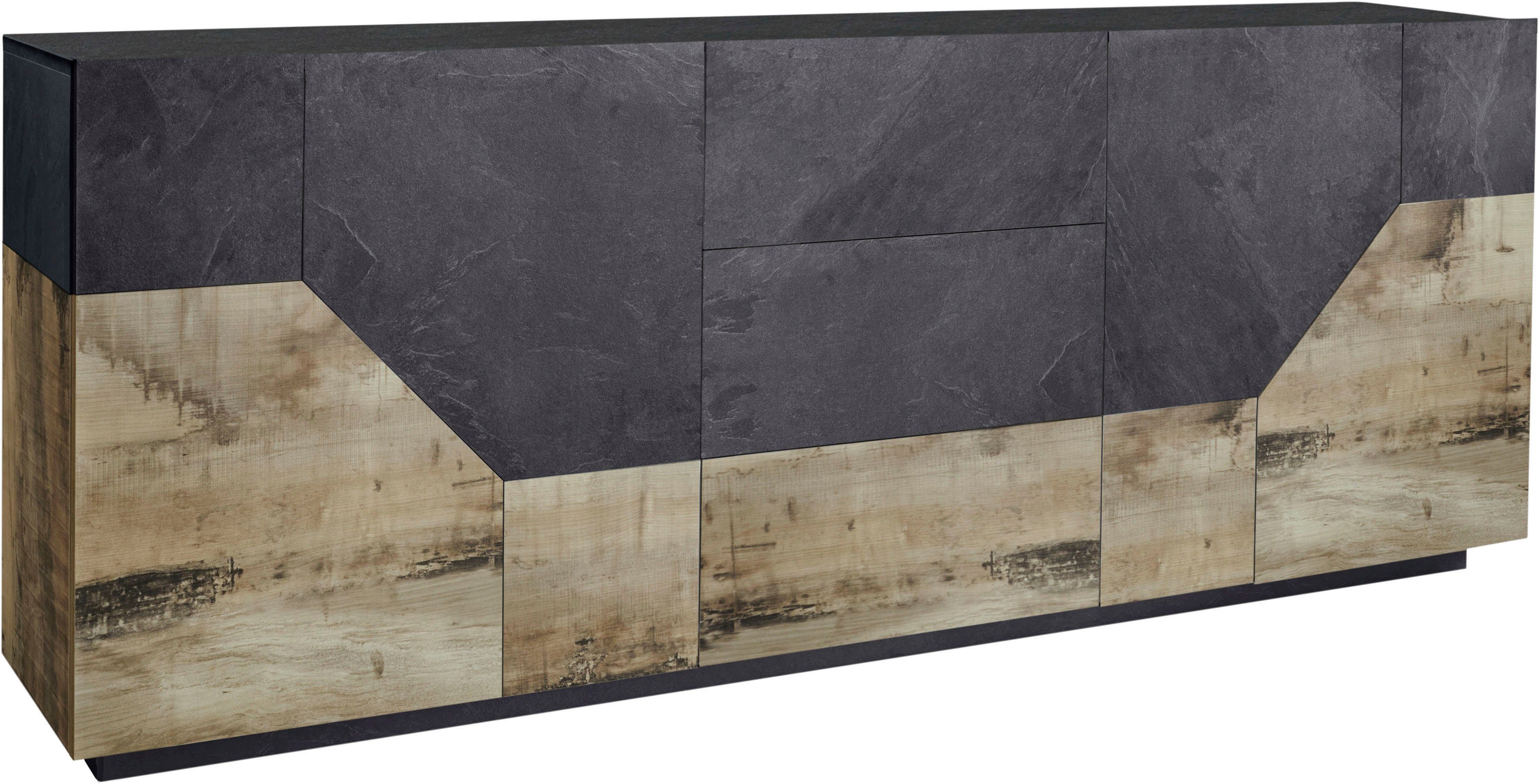 INOSIGN Dressoir ALIEN commode, kast, dressoir met 4 deuren en 3 lades