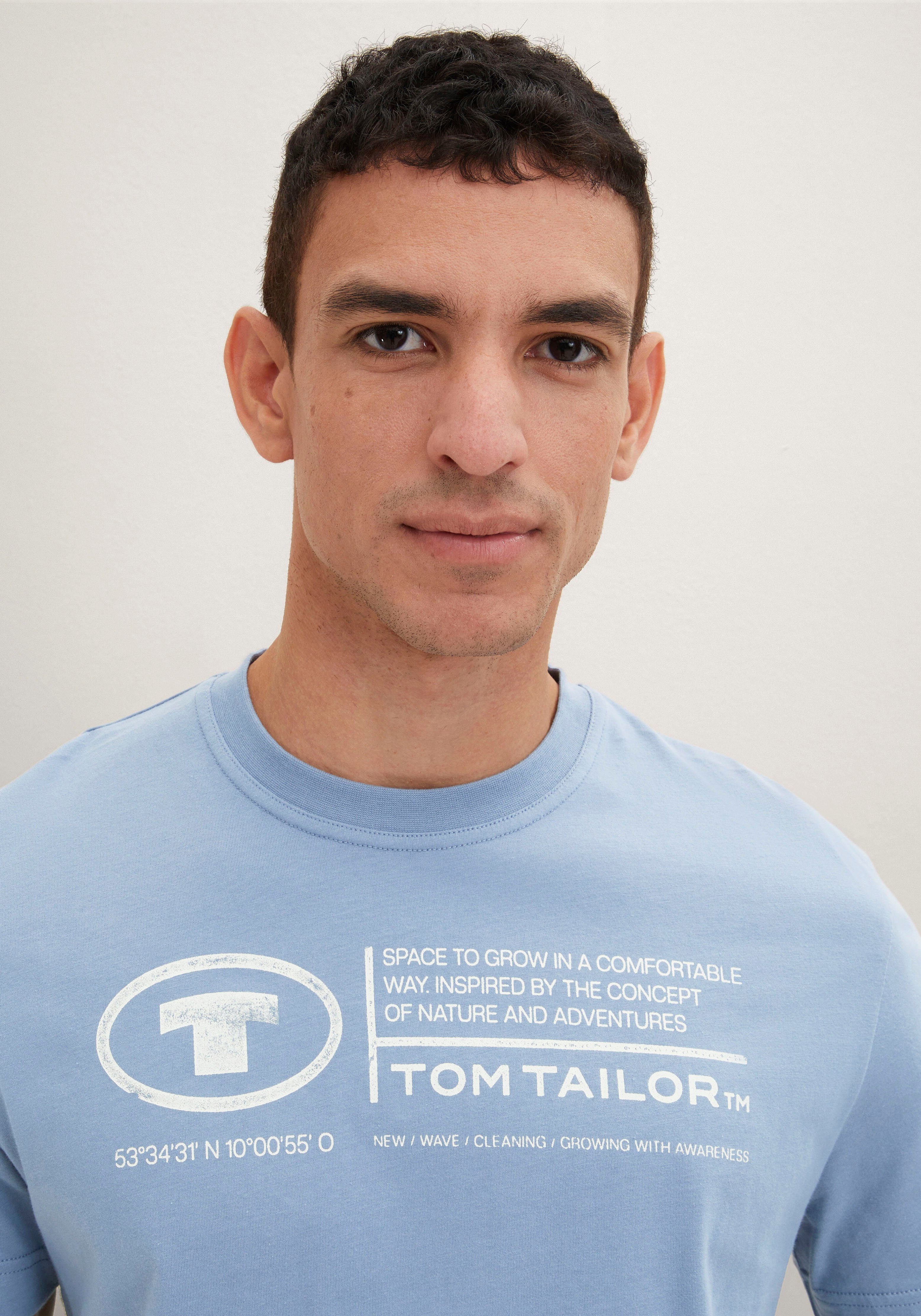 Tom Tailor Shirt met print Tom Tailor heren T-shirt, frontprint