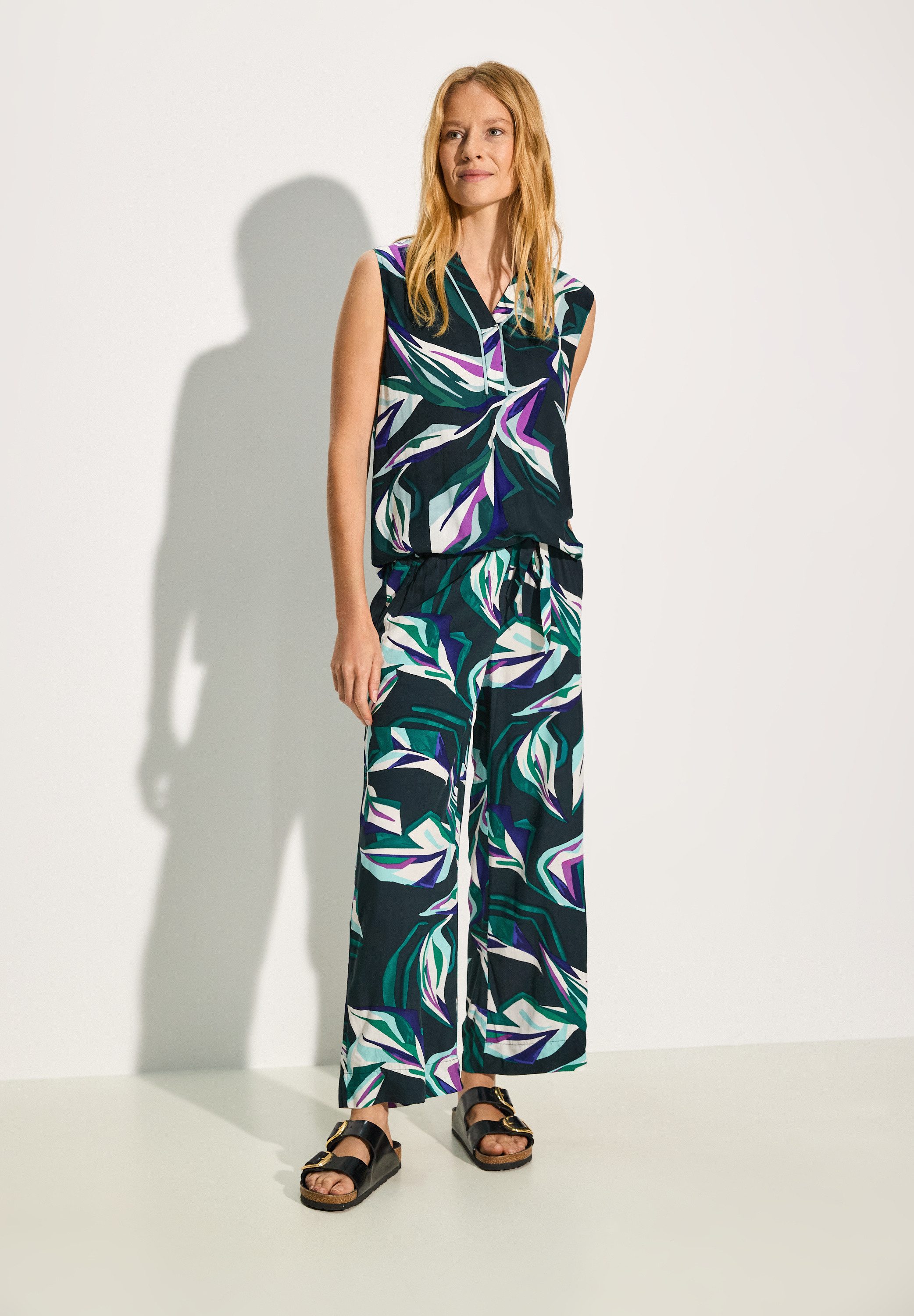 Cecil Stoffen broek Style Neele (Met een bindceintuur)