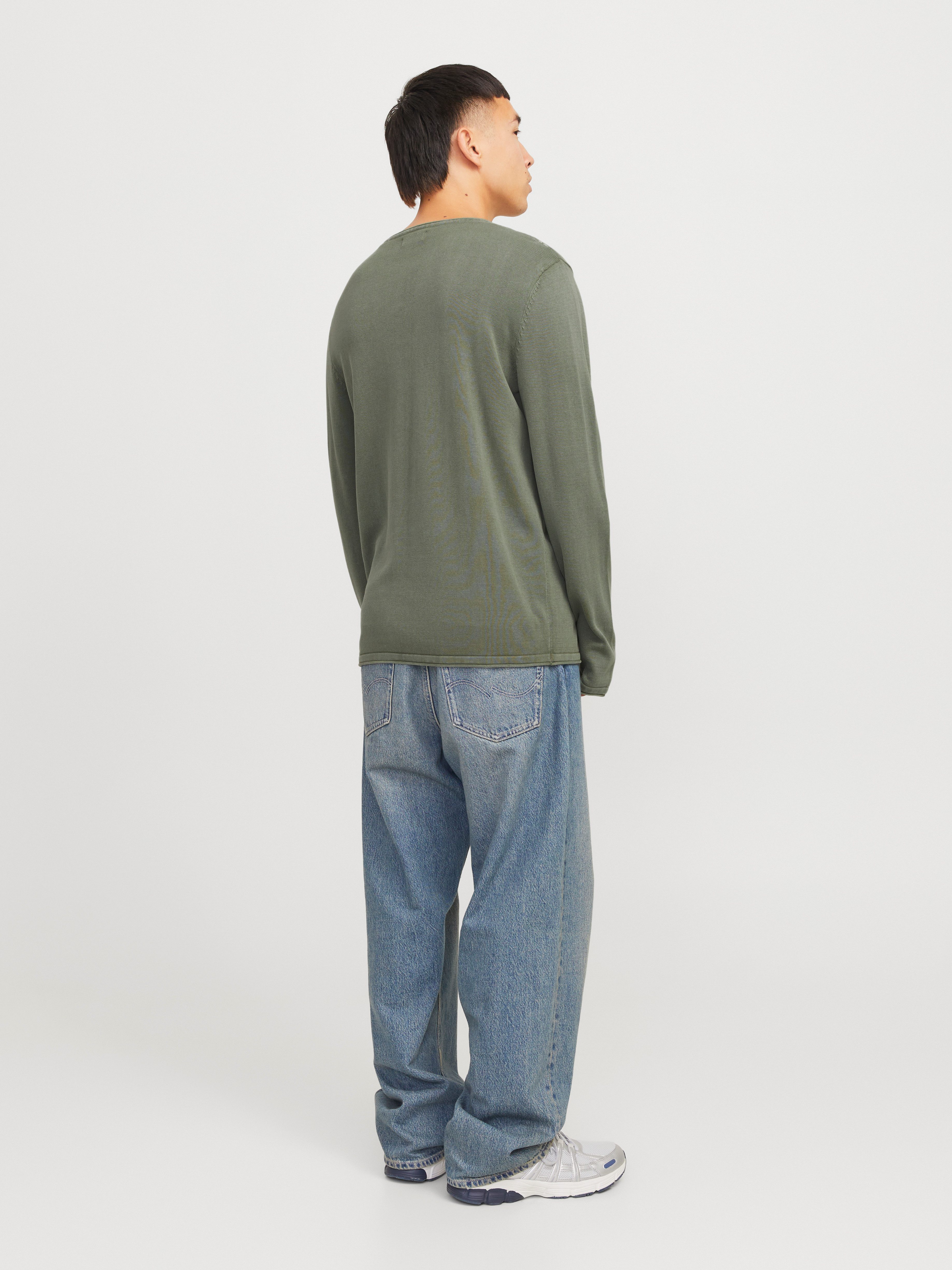 Jack & Jones Gebreide trui JJELEO KNIT CREW NECK NOOS
