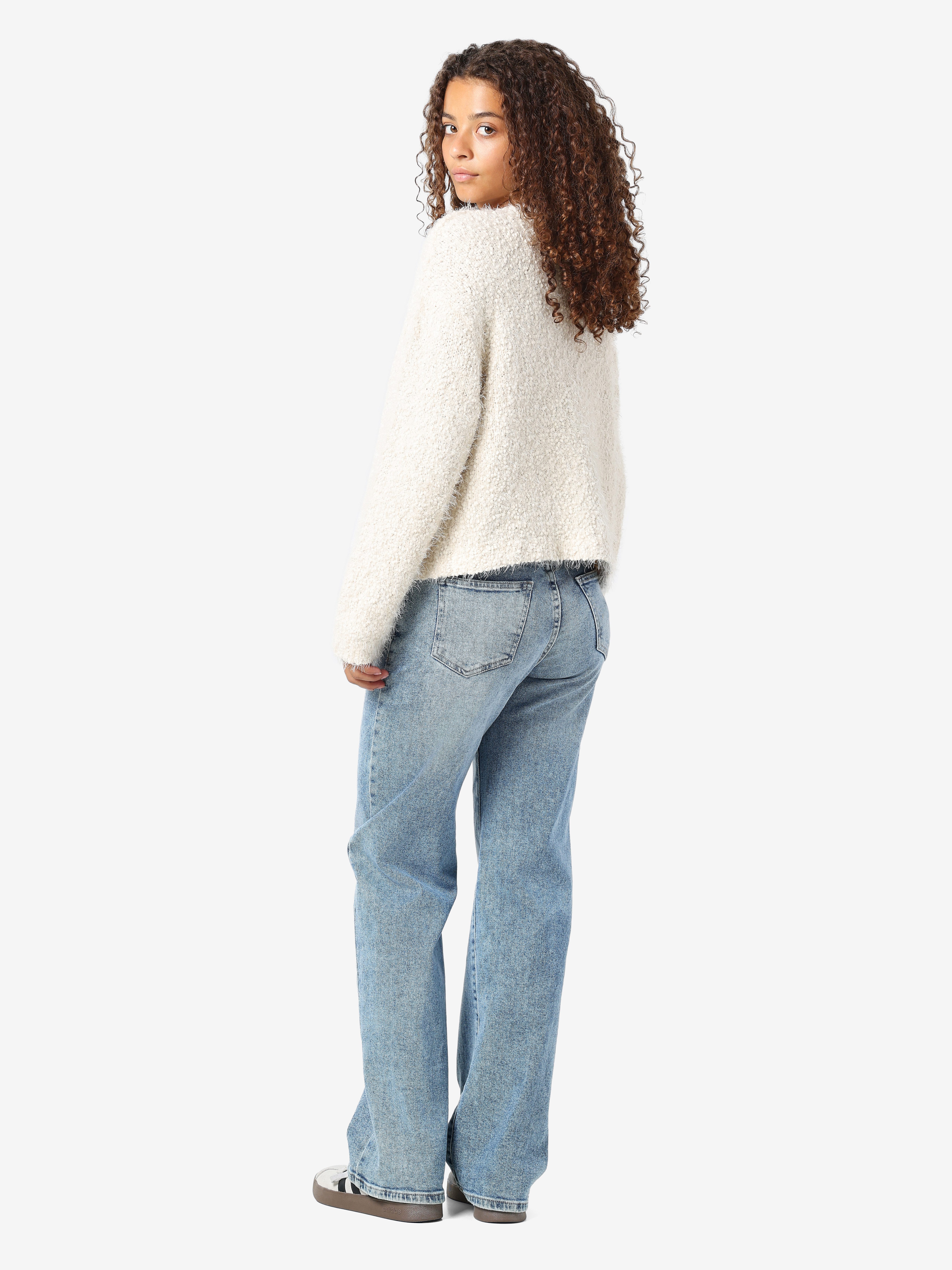 Noisy may Trui met ronde hals NMSASSY L/S O-NECK KNIT FWD NOOS