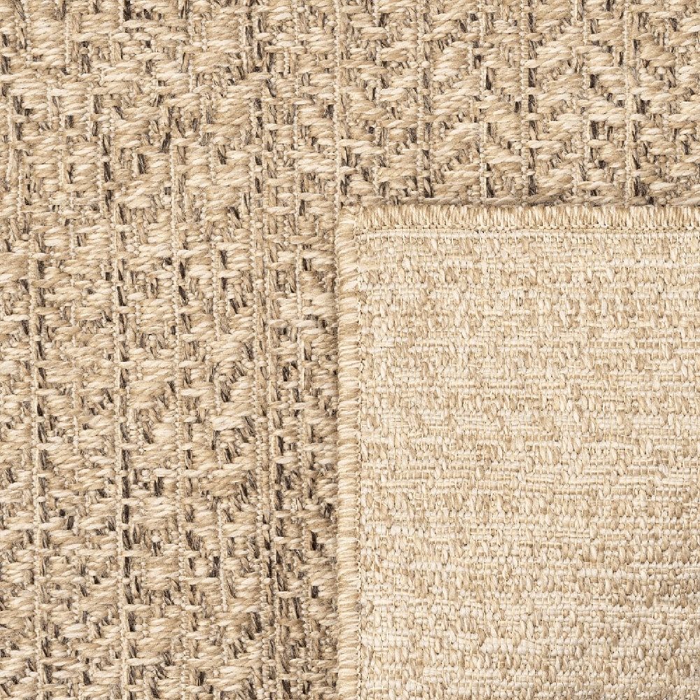 The carpet Vloerkleed Kansas moderne robuuste in- en outdoor tapijt jute look