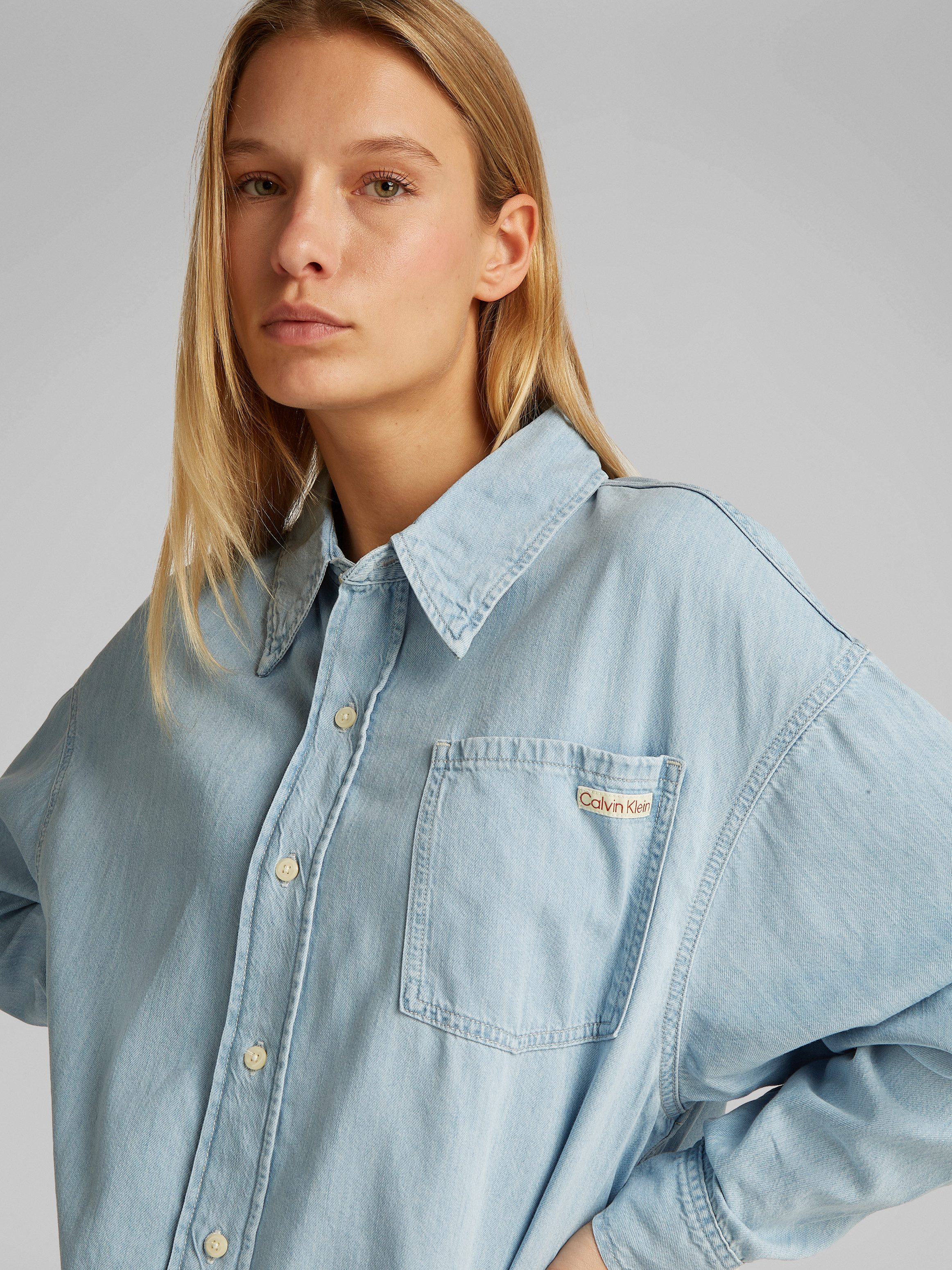 Calvin Klein Jeans blouse OVERSIZED LS DENIM SHIRT