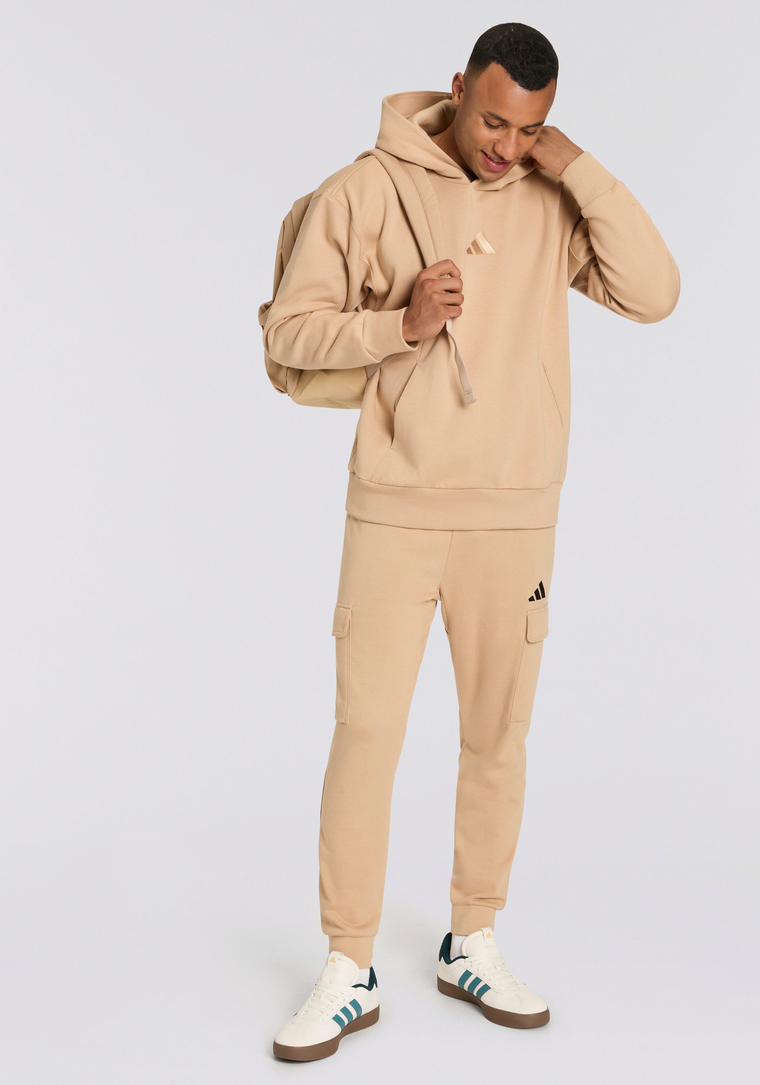 adidas Sportswear Hoodie M A SZN FL HD zacht fleecemateriaal (1-delig)