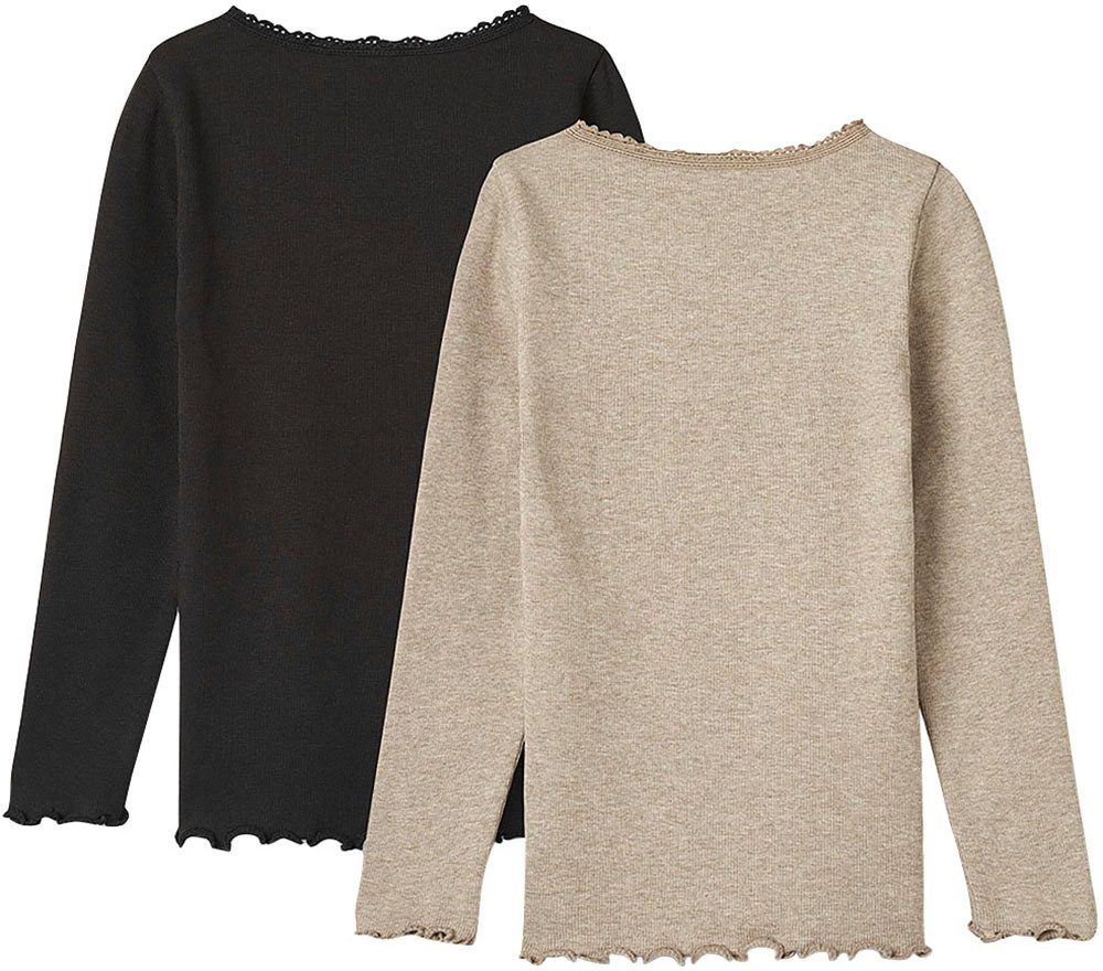 WHEAT Shirt met lange mouwen 2 Rib T-Shirt L/S Reese (set, 2-delig)