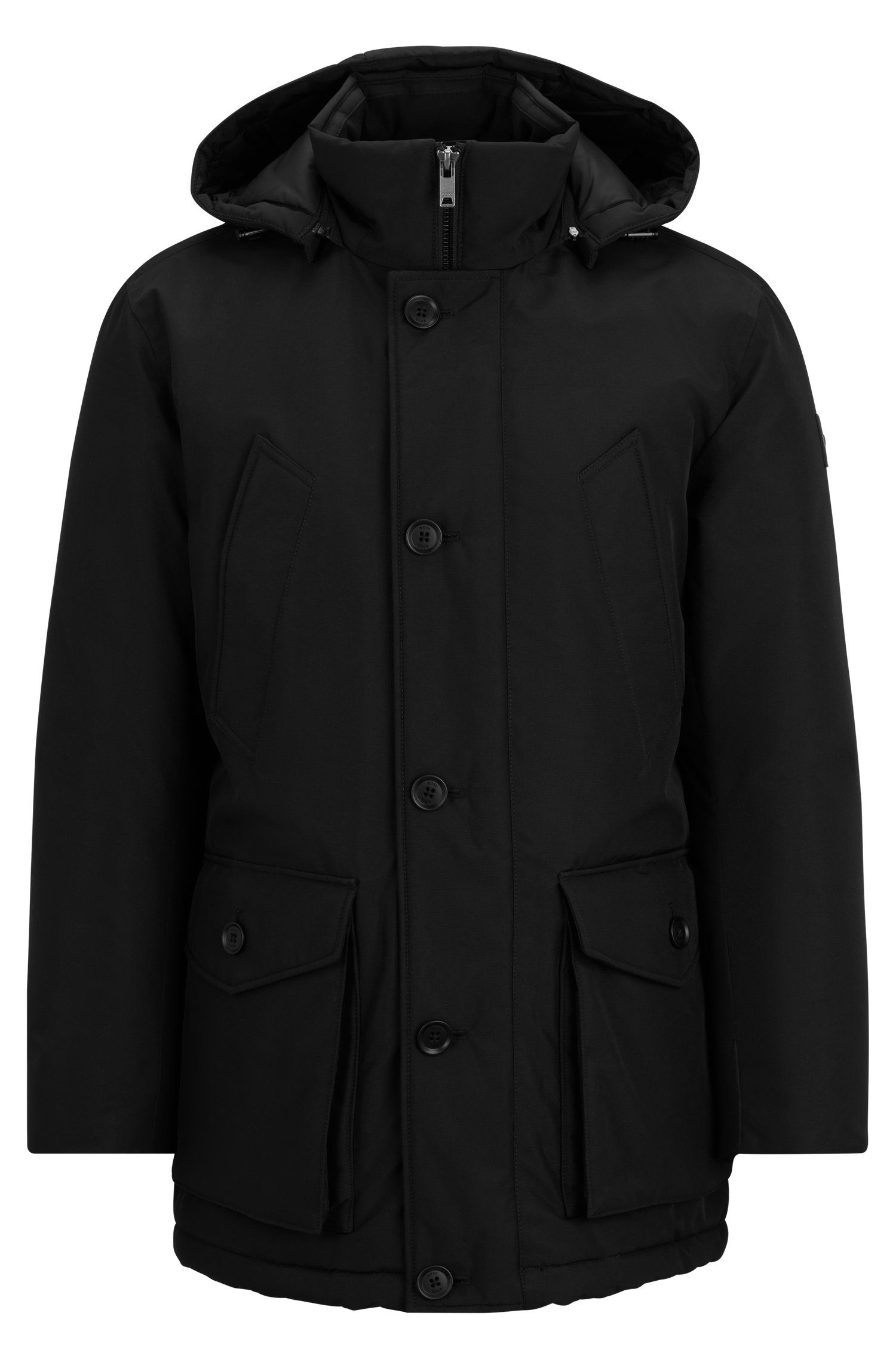 Boss Orange Outdoorjack Osiass met knoopsluiting
