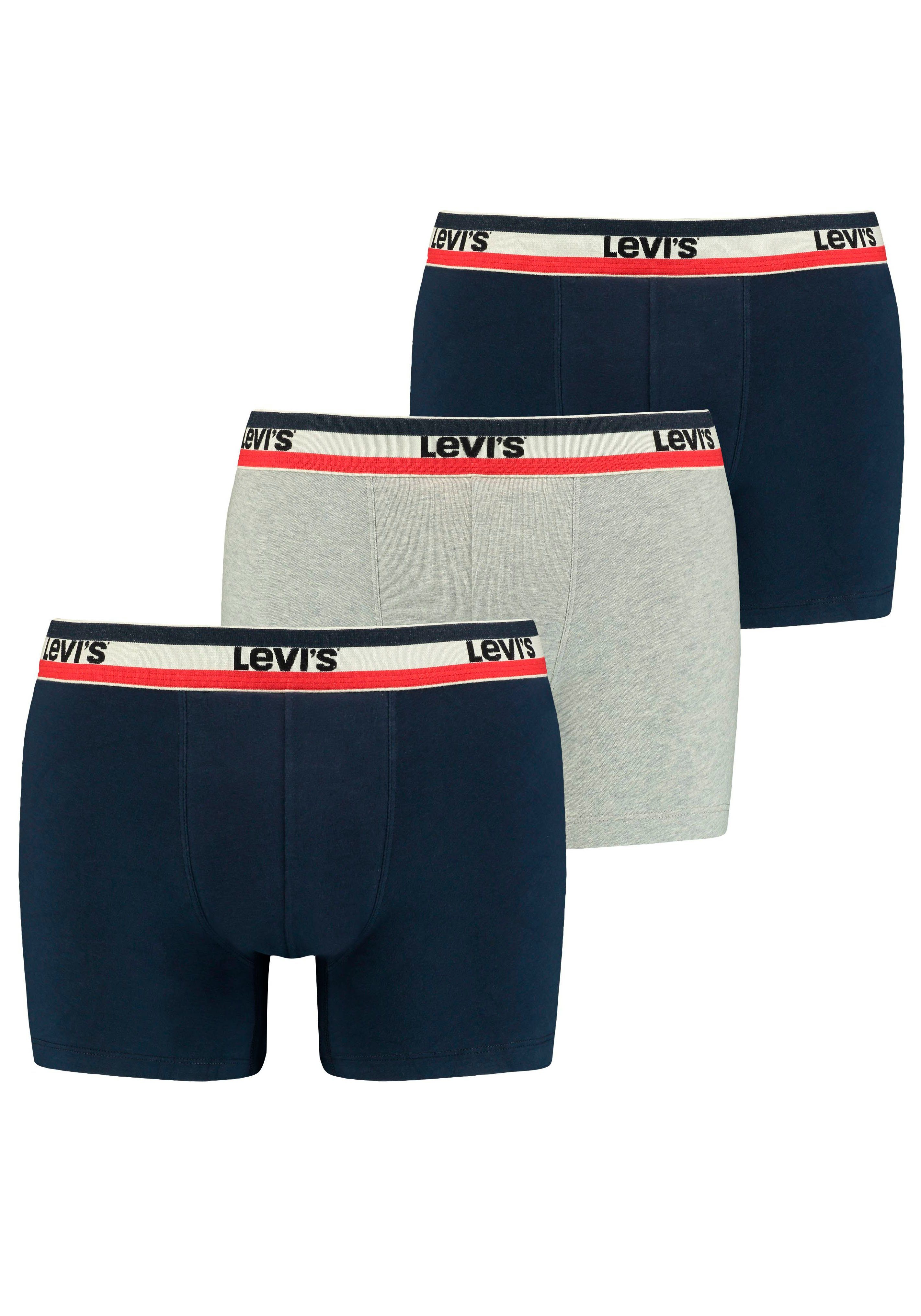 Levi's® Boxershort met brede logoband (Set van 3)