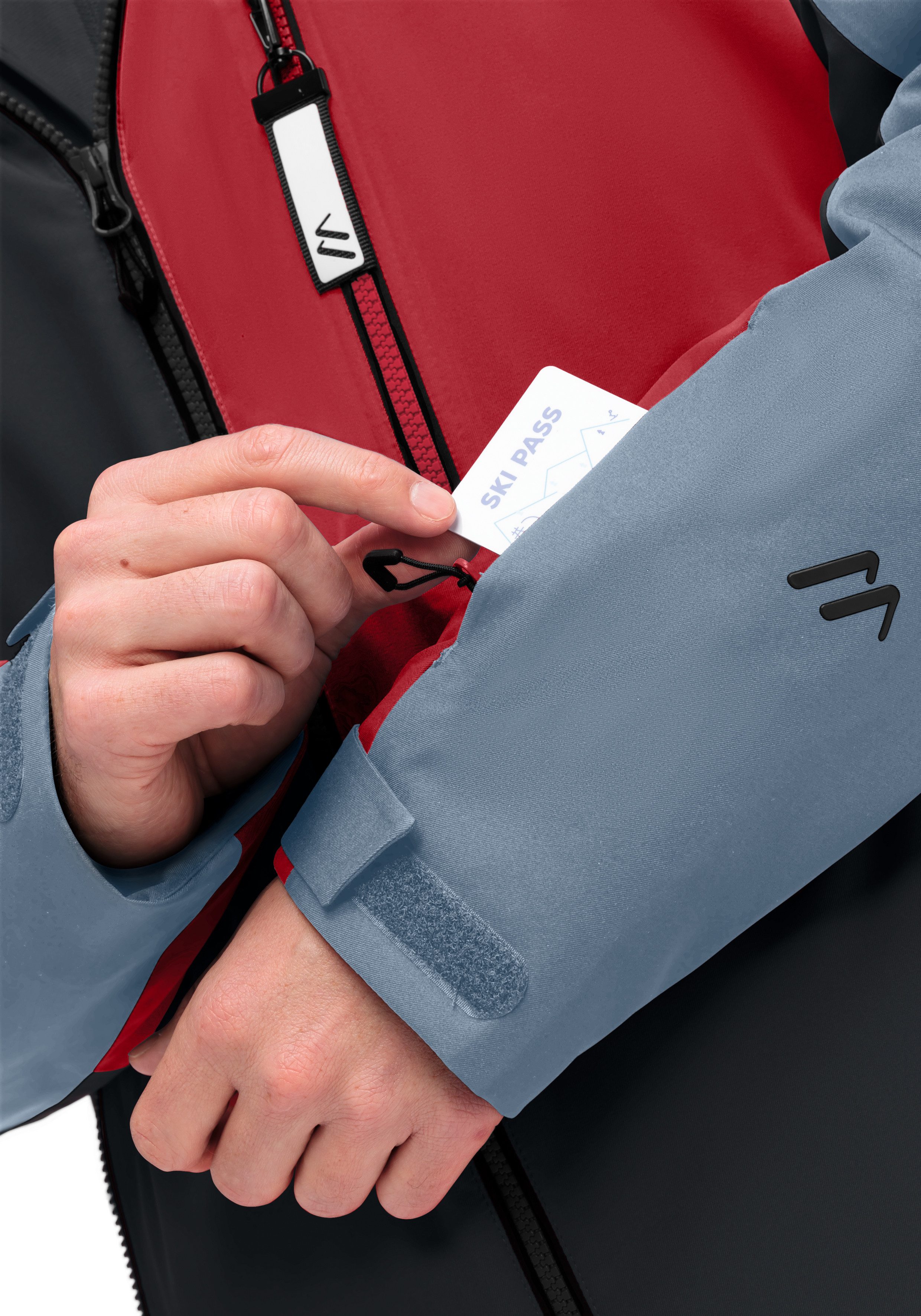 Maier Sports Ski-jack Oravice Heren winterjack met ritszakken en capuchon waterdicht