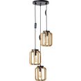 otto products hanglamp yanna fsc-gecertificeerd, hout licht-zwart (1 stuk) beige