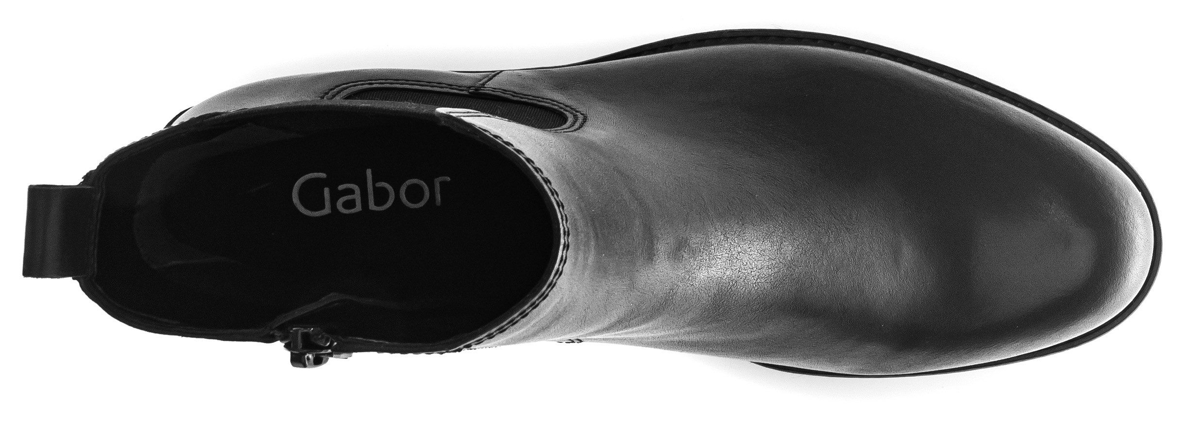 Gabor Chelsea-boots blokhak, business schoen, enkellaars met optifit verwisselbaar voetbed