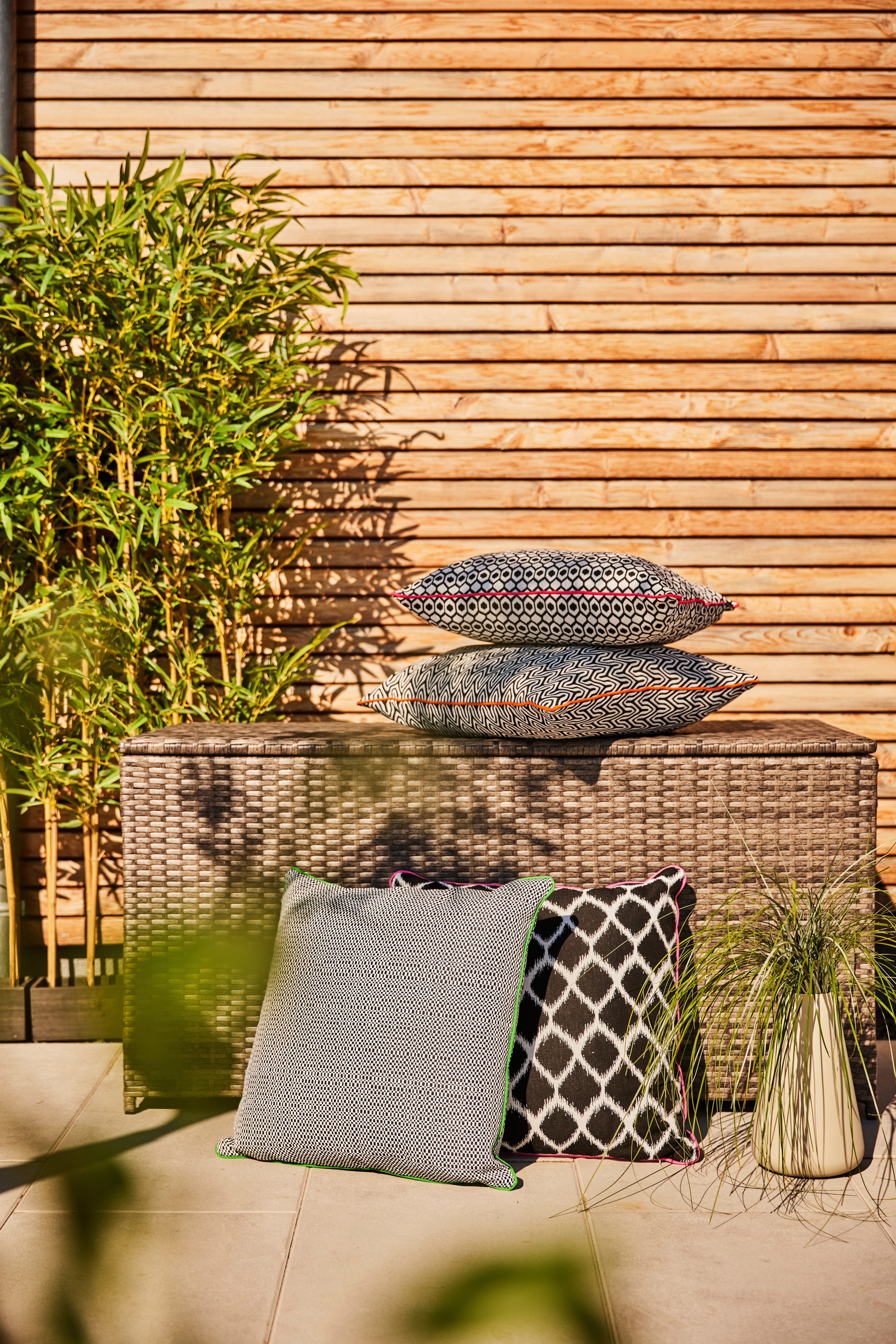 MERXX Tuinkussenbox Poly-rotan