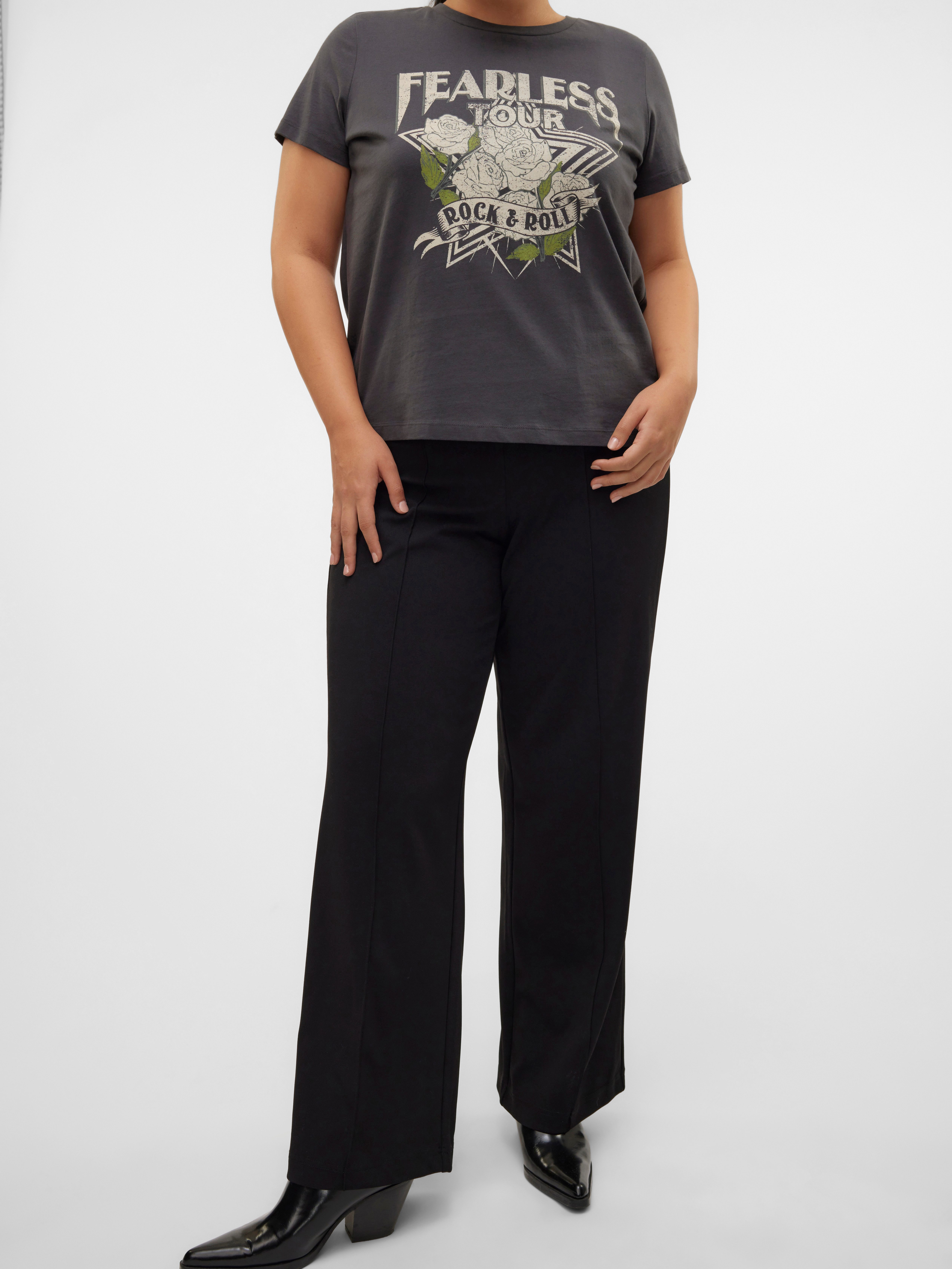 Vero Moda Curve Legging met hoge taille VMCBECKY HW WIDE PULL ON PANT NOOS CUR