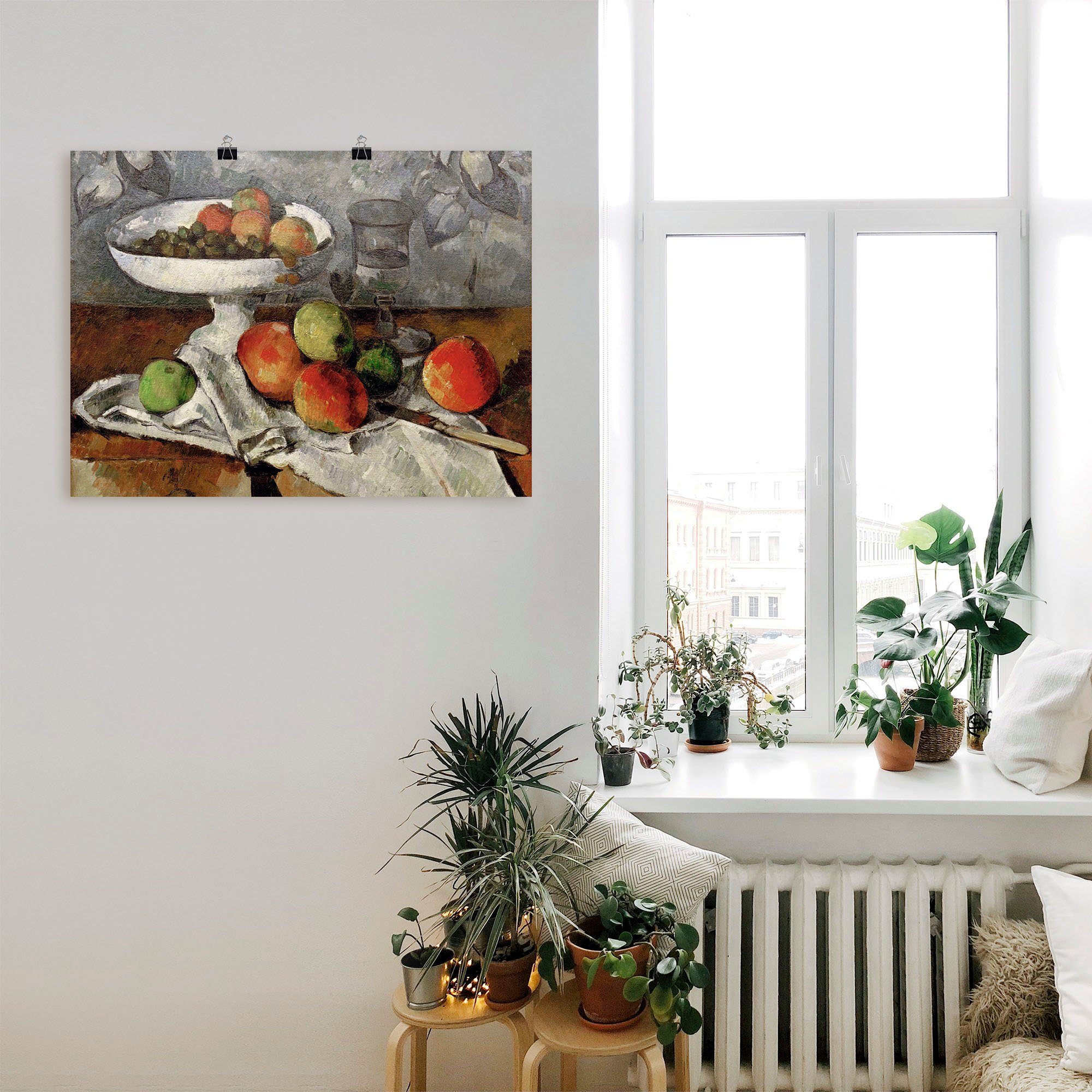 Artland Artprint Stilleven met fruitschaal als poster, muursticker in verschillende maten