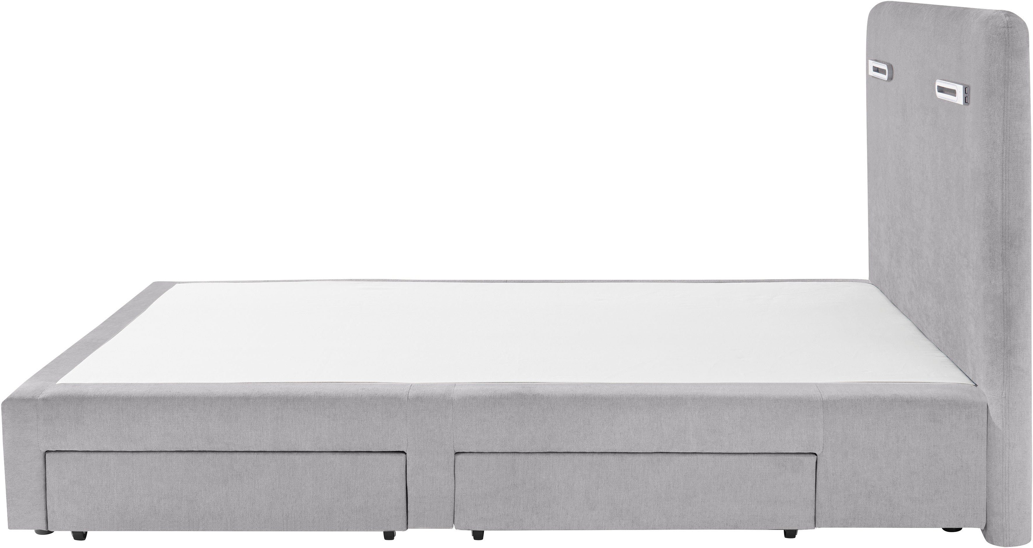 INOSIGN Boxspring Luan Laden, ledverlichting en topmatras, in breedte 120 cm en 180 cm