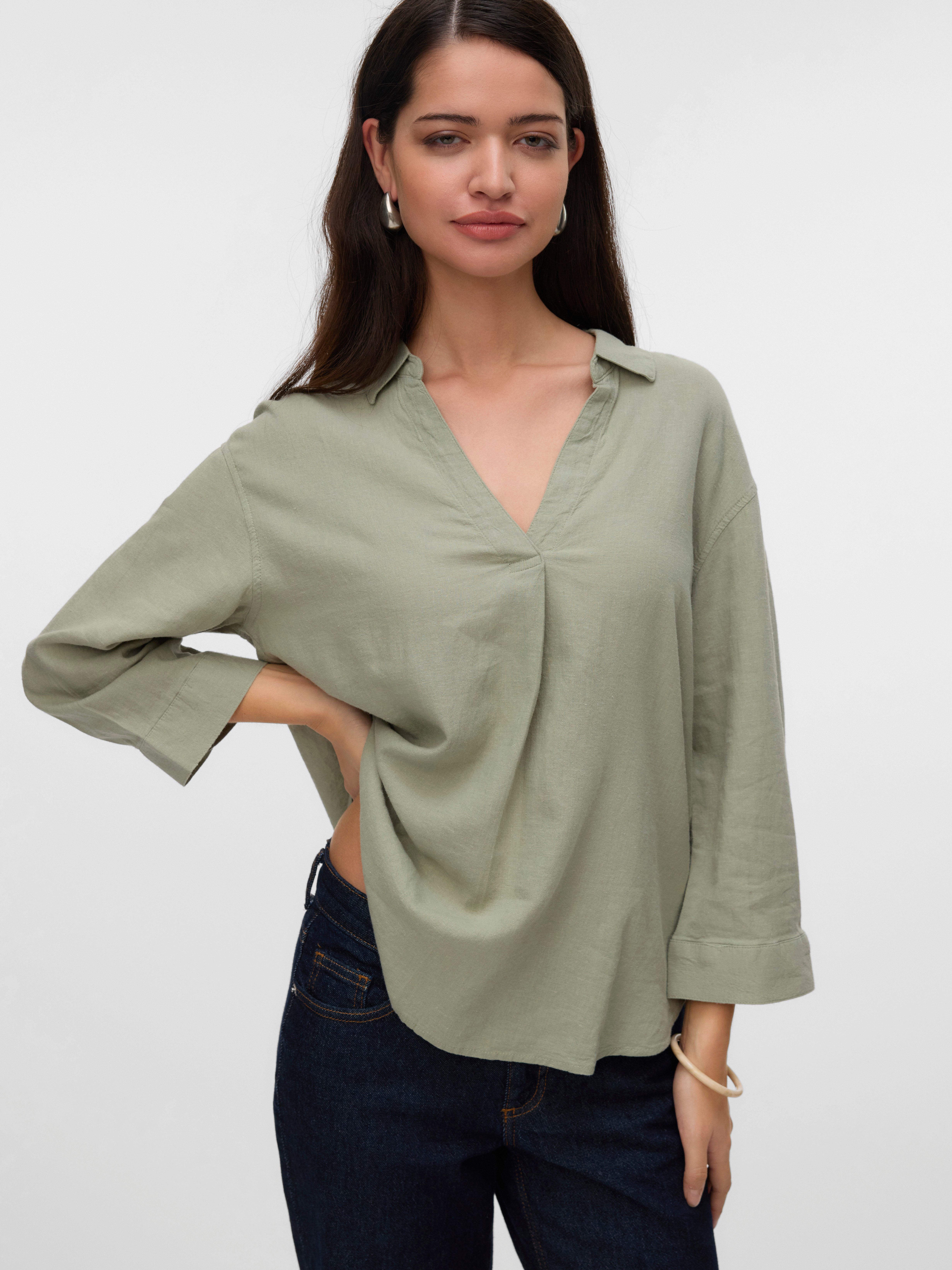 Vero Moda Shirtblouse VMLINN 3/4 TOP WVN GA NOOS
