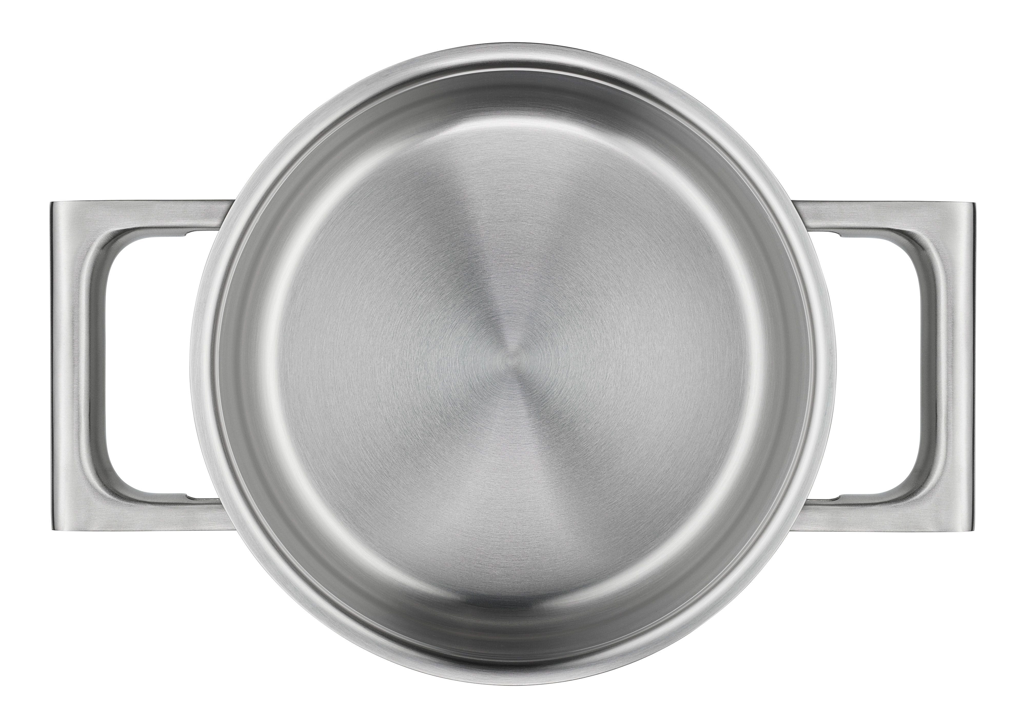 WMF Pannenset Ultimate Cool+ 9-delig, warmte reducerende cool+ handvaten, transtherm-allherdbodem (set, 9-delig)