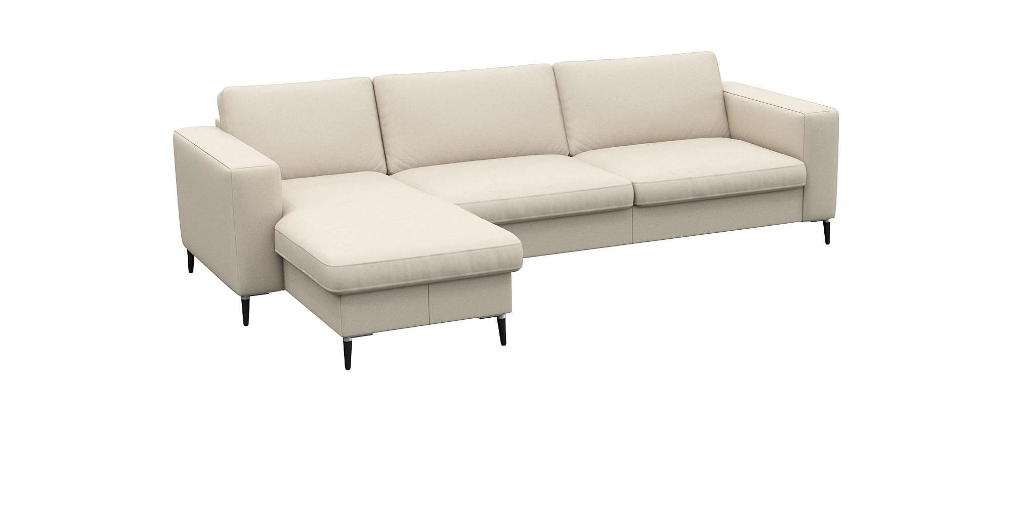 FLEXLUX Hoekbank Fiore, super zitcomfort door koudschuim in de zitting, L-vorm