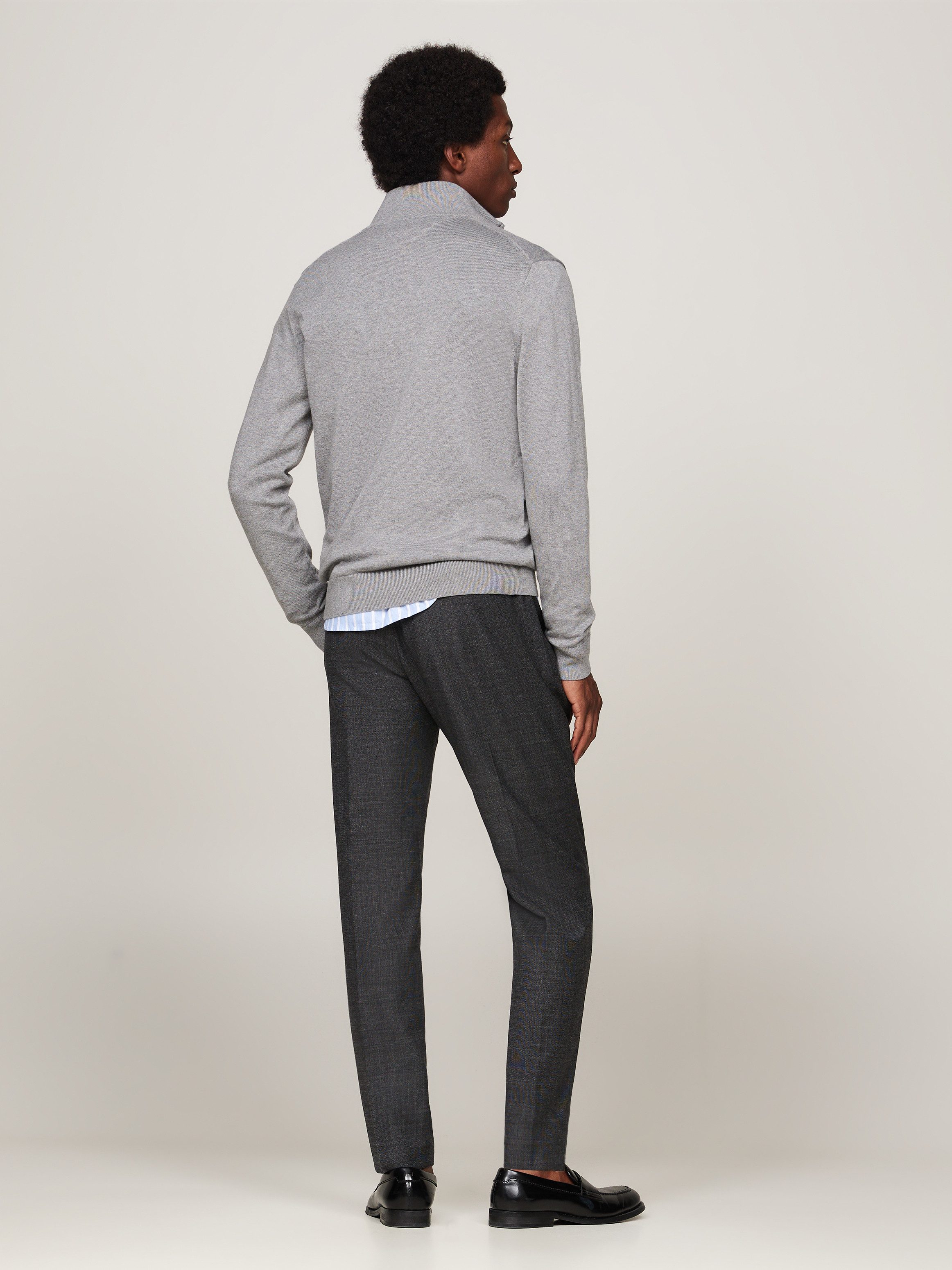 Tommy Hilfiger Schipperstrui ESSENTIAL COTTON ZIP MOCK