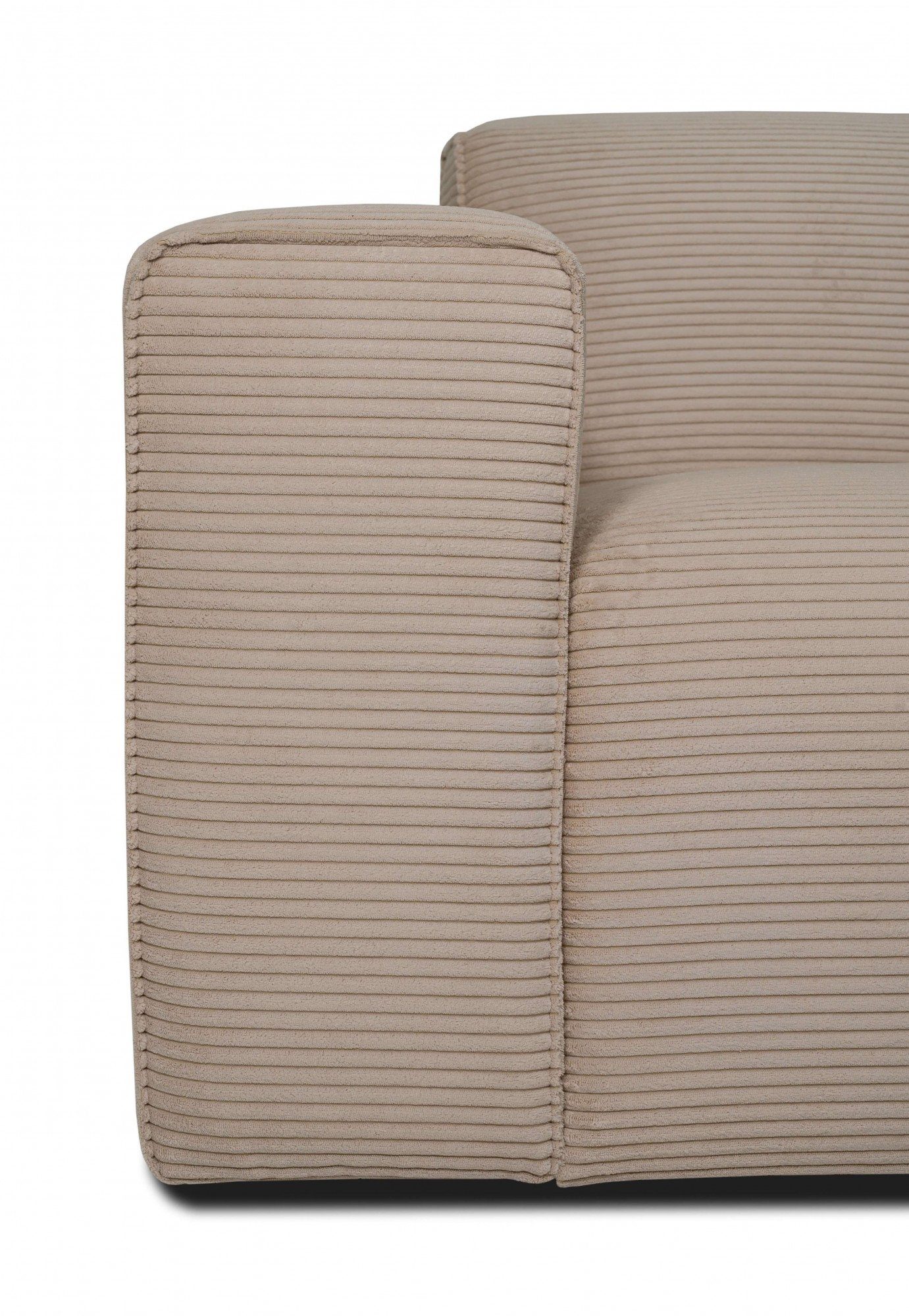 INOSIGN Zithoek Clayton in een trendy ribfluwelen bekleding, diverse combinaties mogelijk