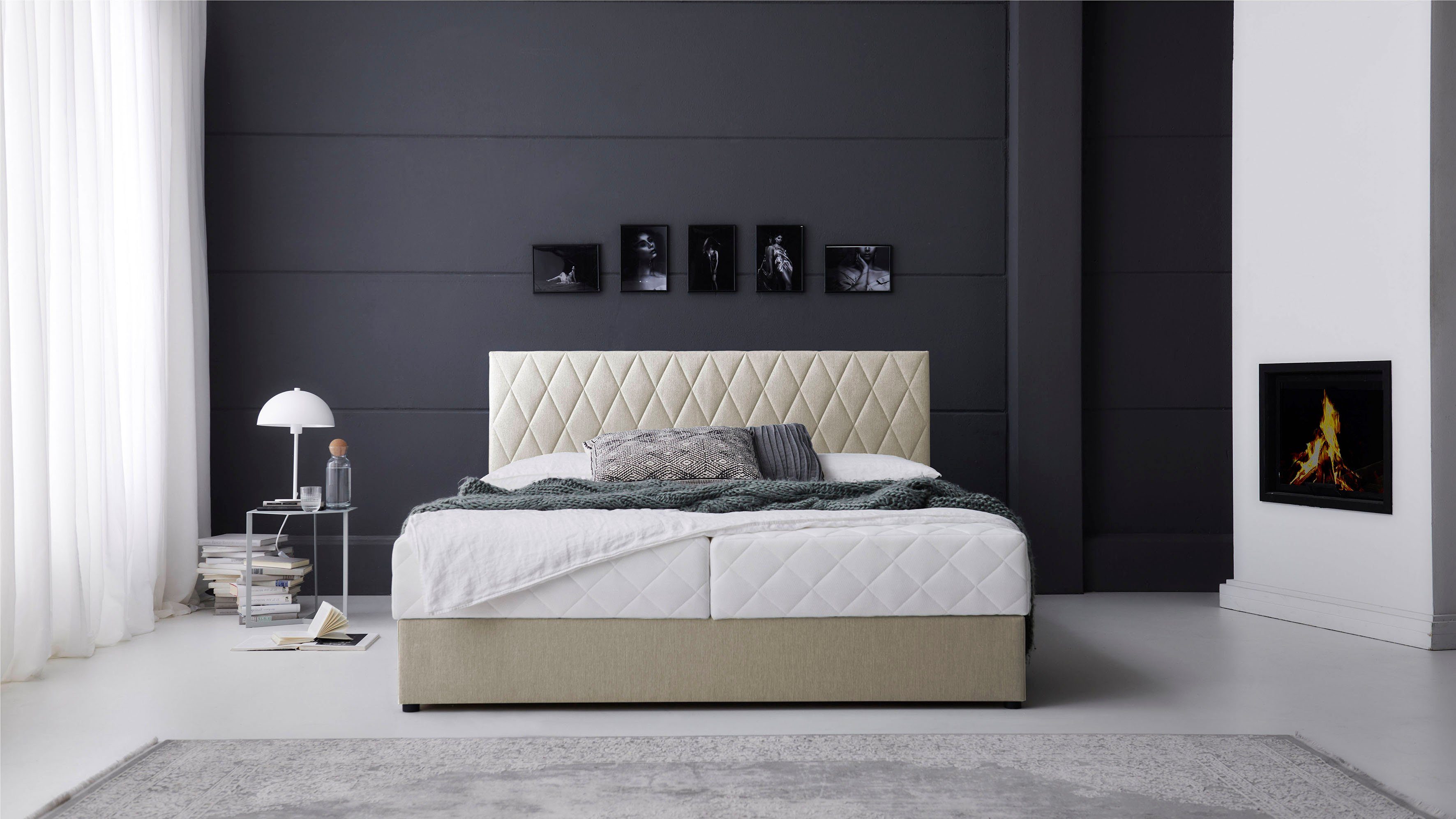 ATLANTIC home collection Boxspring BENITA met bedkist