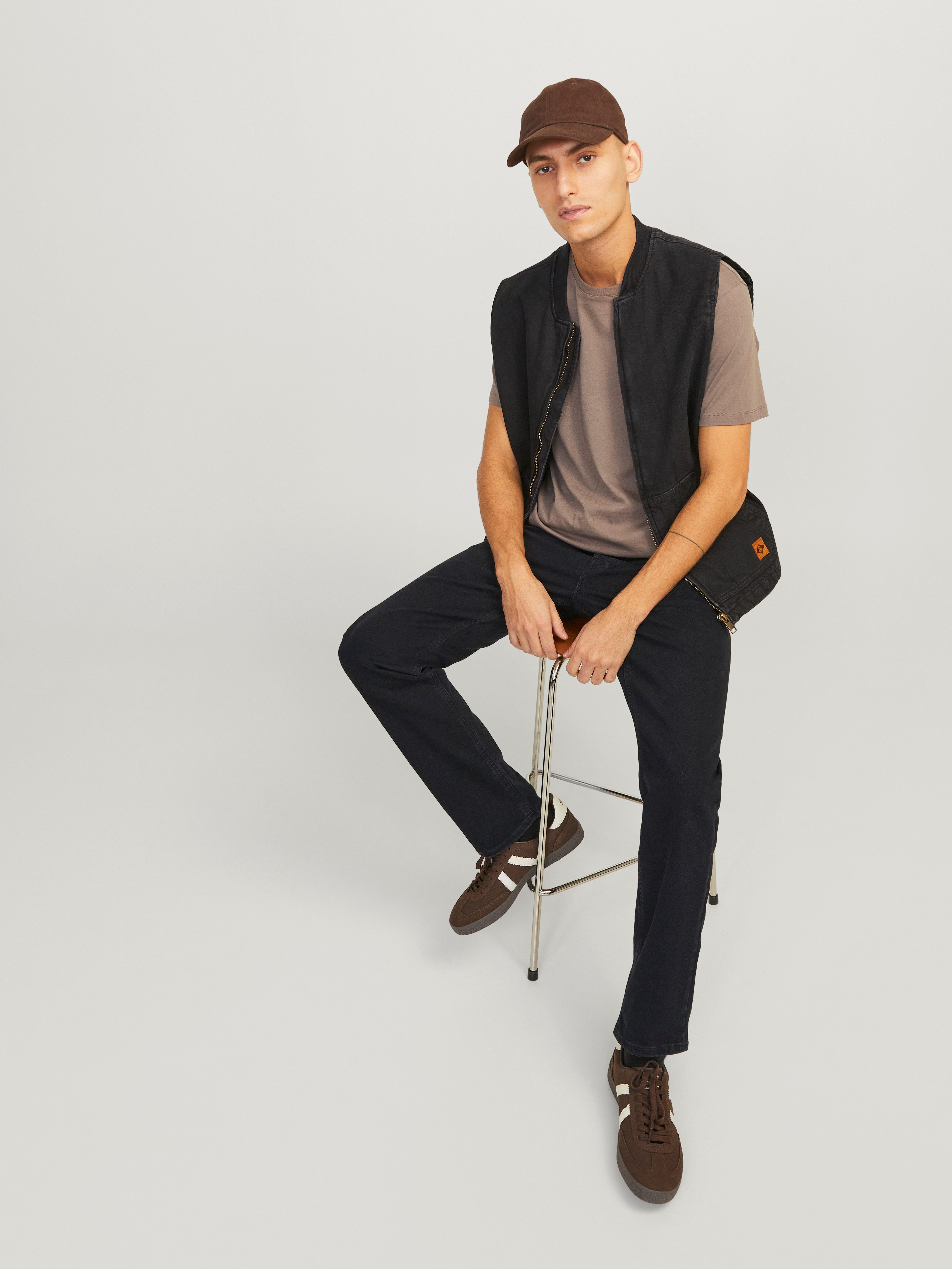 Jack & Jones Tapered jeans JJIMIKE JJORIGINAL SQ 223 Stonewashed voor een used-look met vervaagde effecten