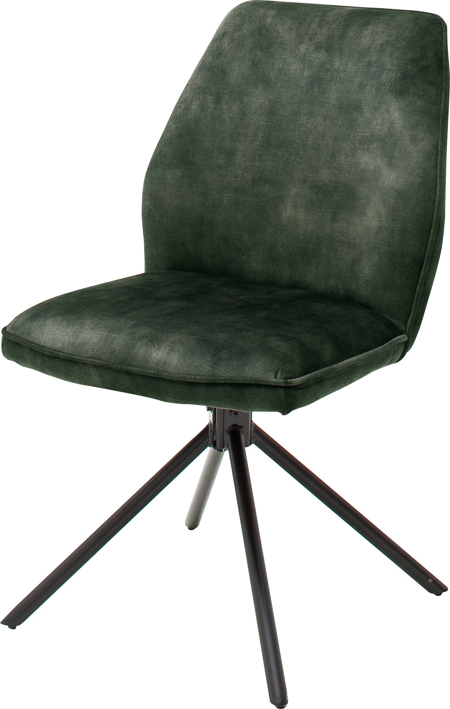 MCA furniture Eetkamerstoel OTTAWA Vintage suède-look met opstaande naad, stoel belastbaar tot 120 kg (set, 2 stuks)