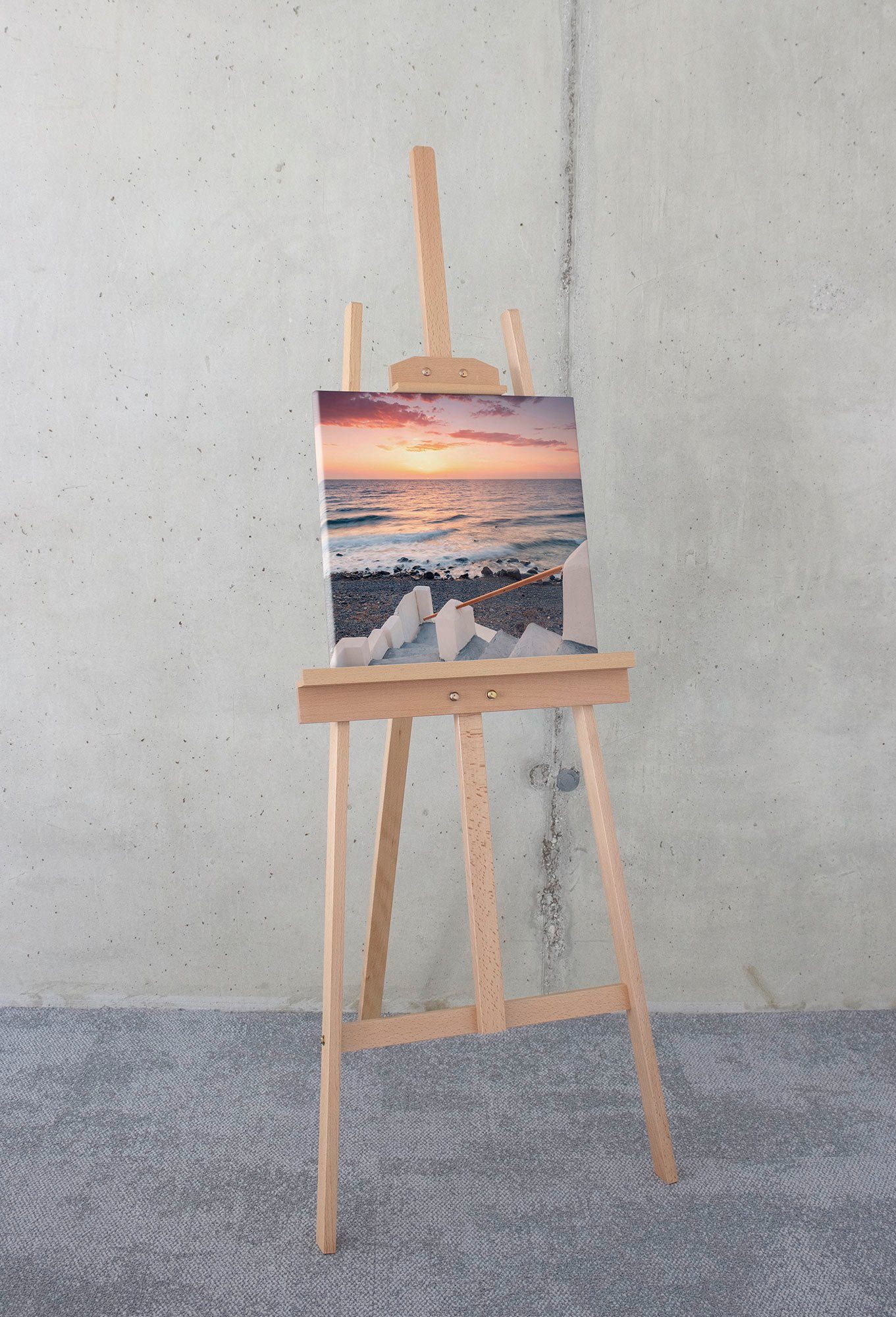 Komar Artprint op linnen Greece Gateway - Afmeting 40 x 40 cm (1 stuk)