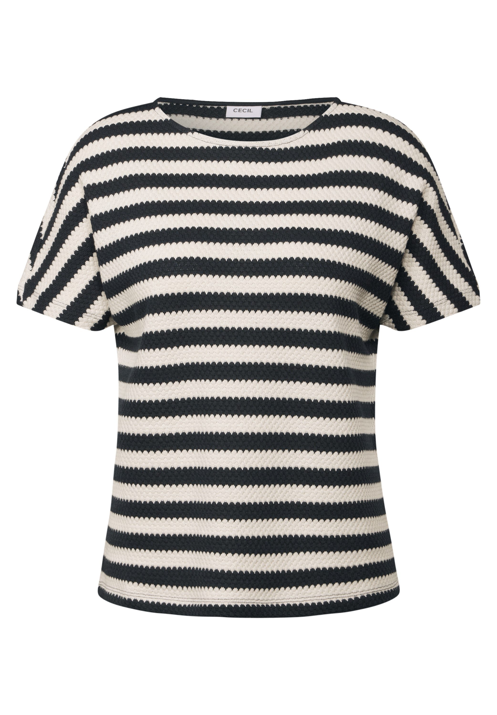 Cecil T-shirt gestreept, met boothals