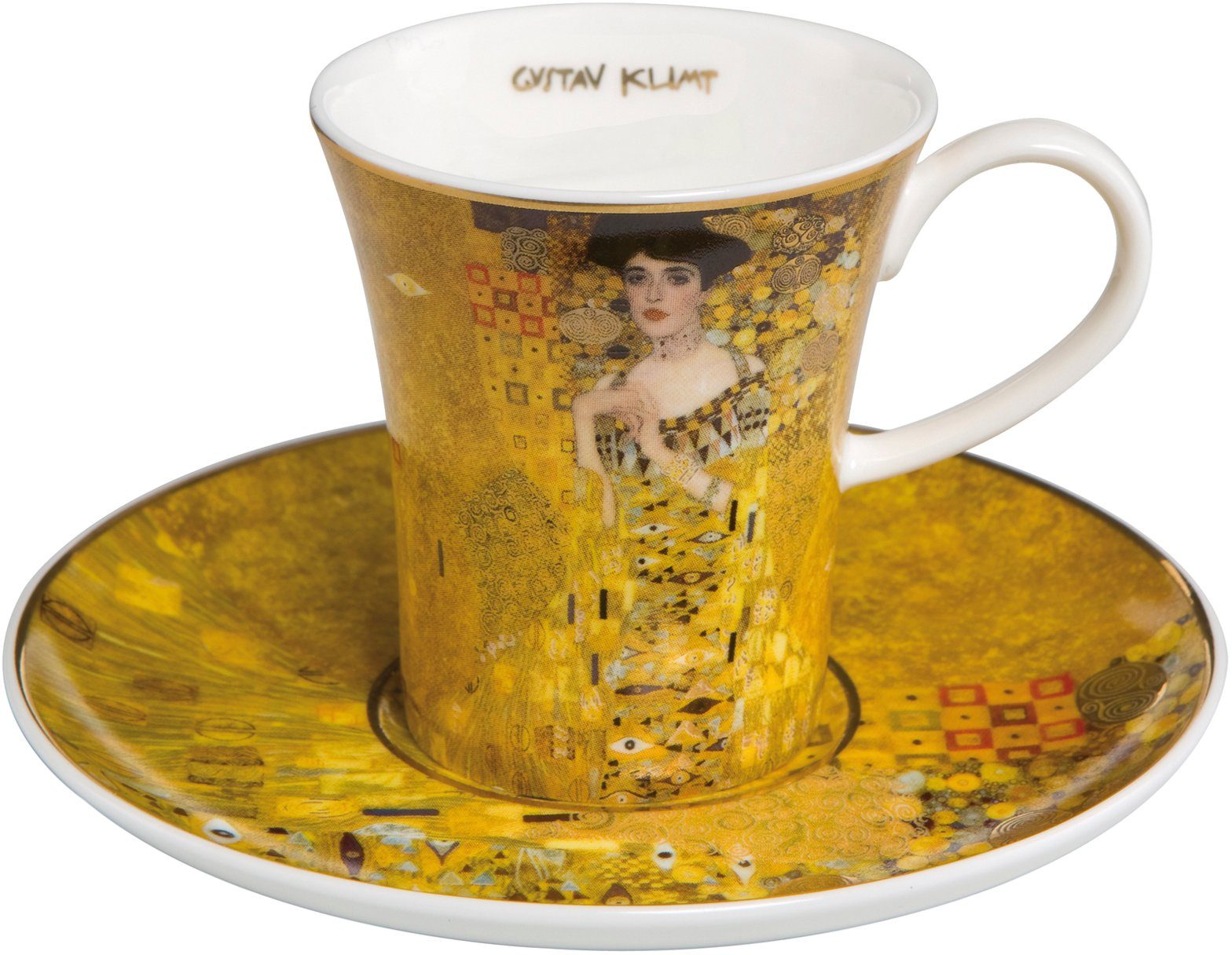 Goebel Espressokopje Adele Bloch boer van gustav klimt, goudkleurig