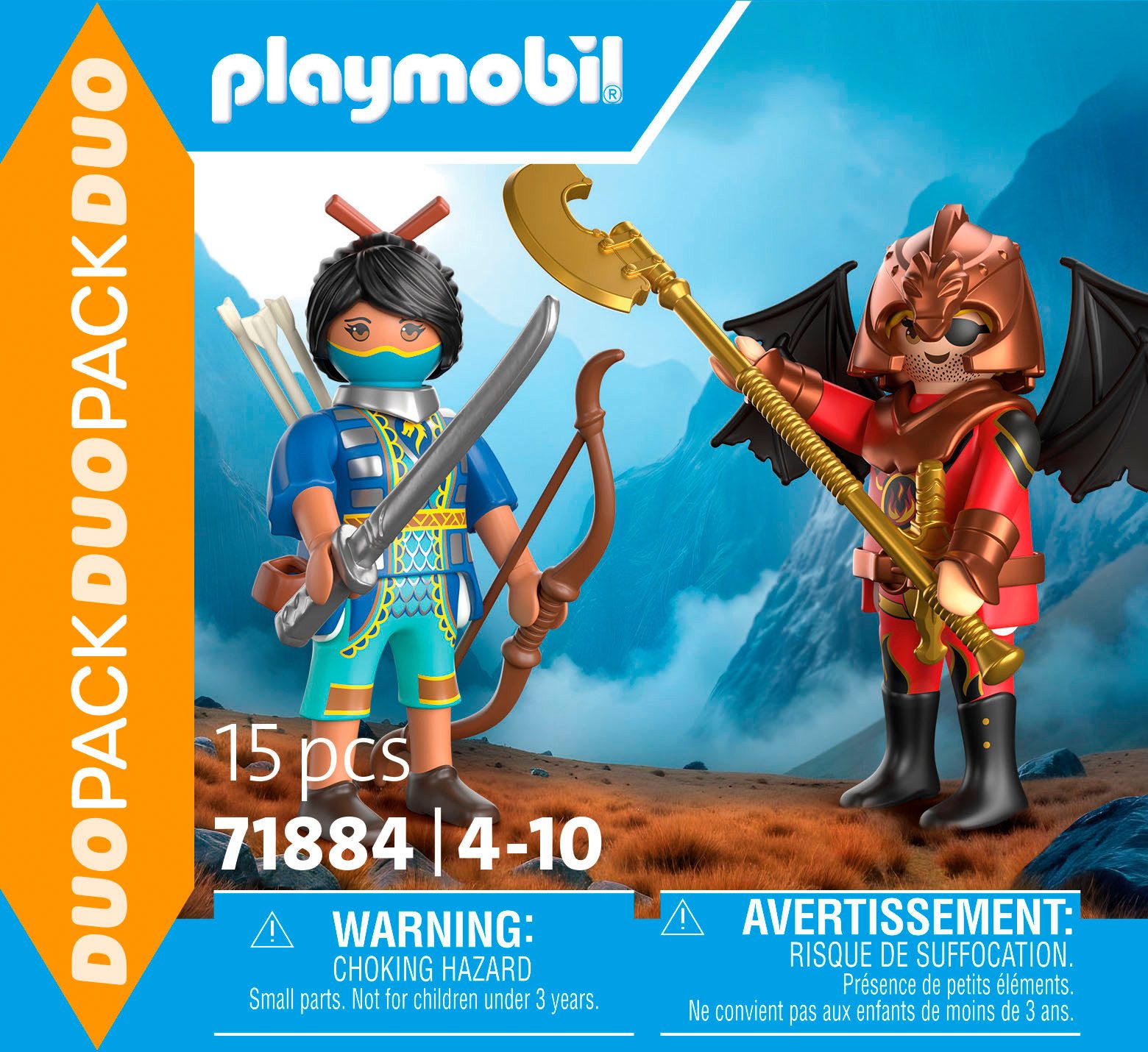 Playmobil® Constructie-speelset Novelmore vs. Burnham Duell (71884), Duo Pack (15-delig)